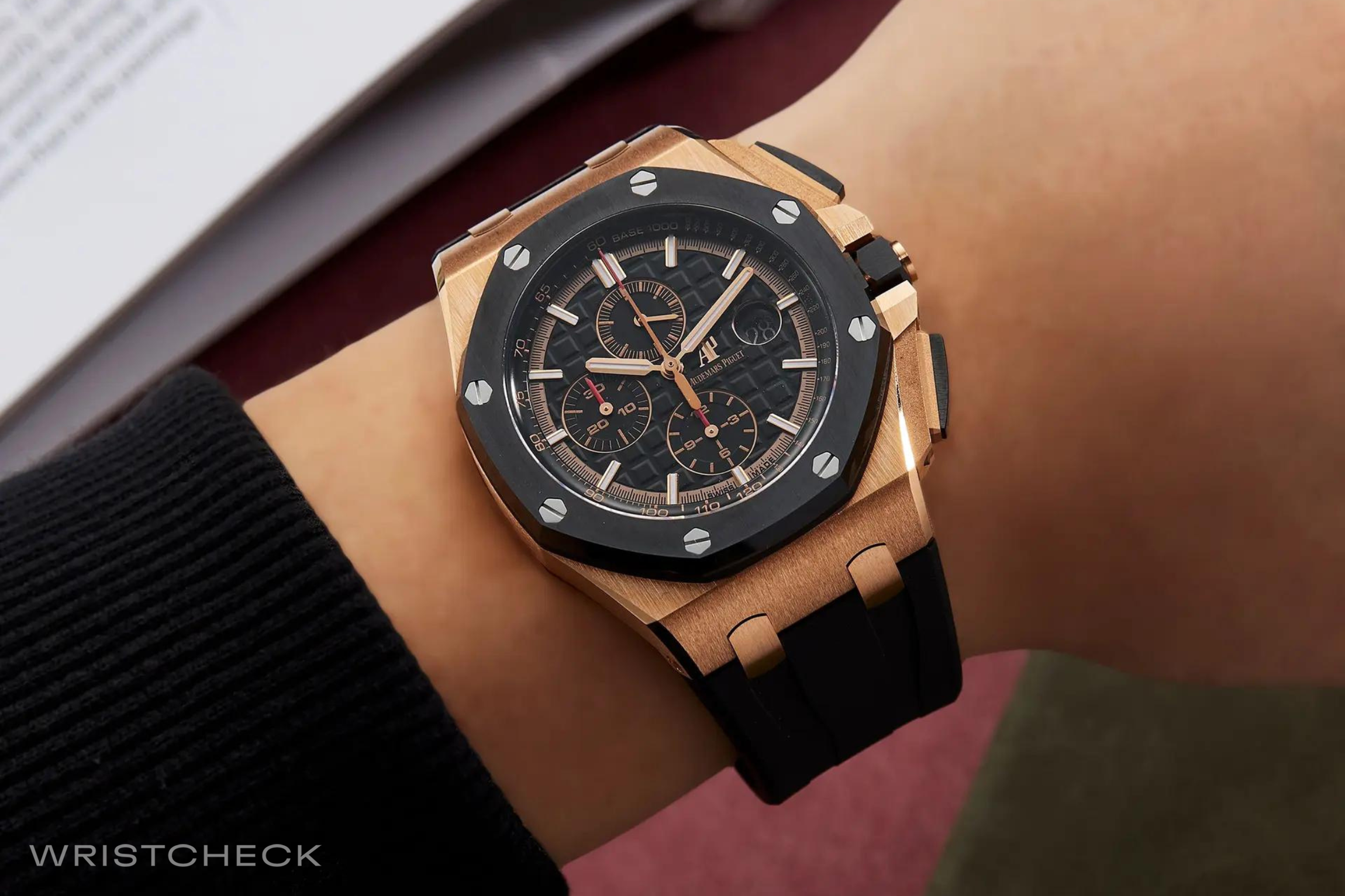 Audemars Piguet Royal Oak Offshore Chronograph Rose Gold Black Dial