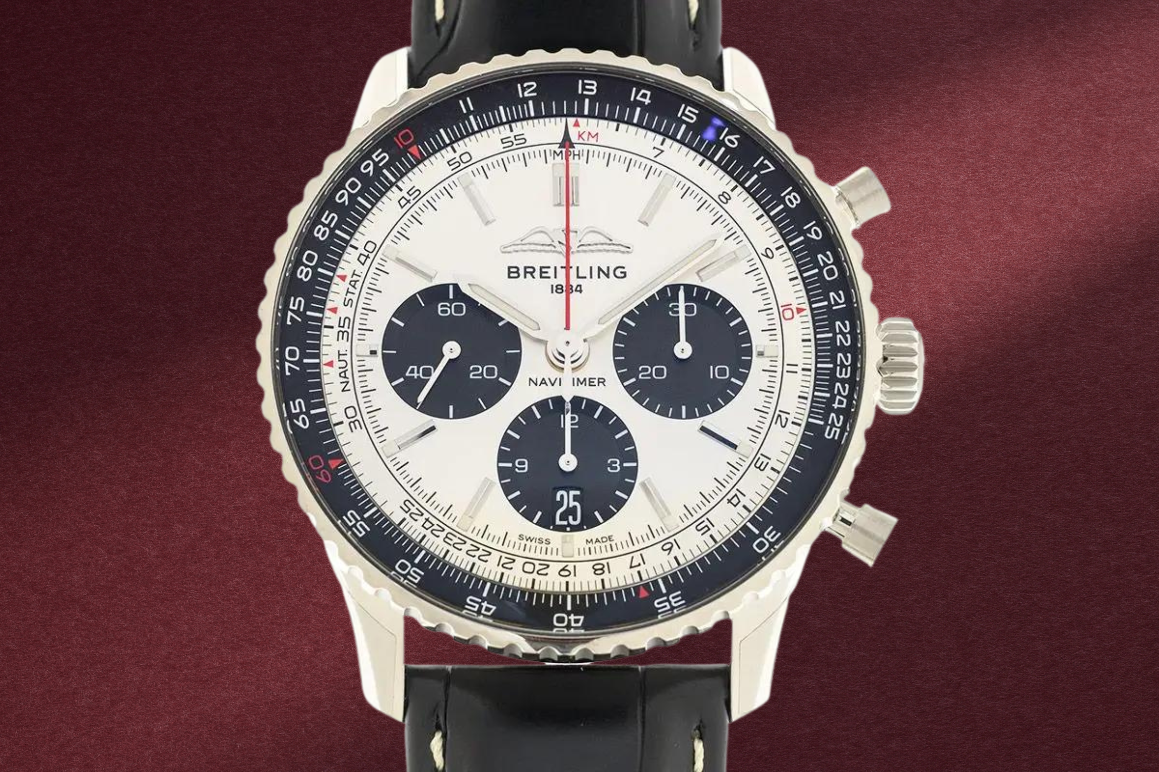 Breitling Navitimer Chronograph White Dial