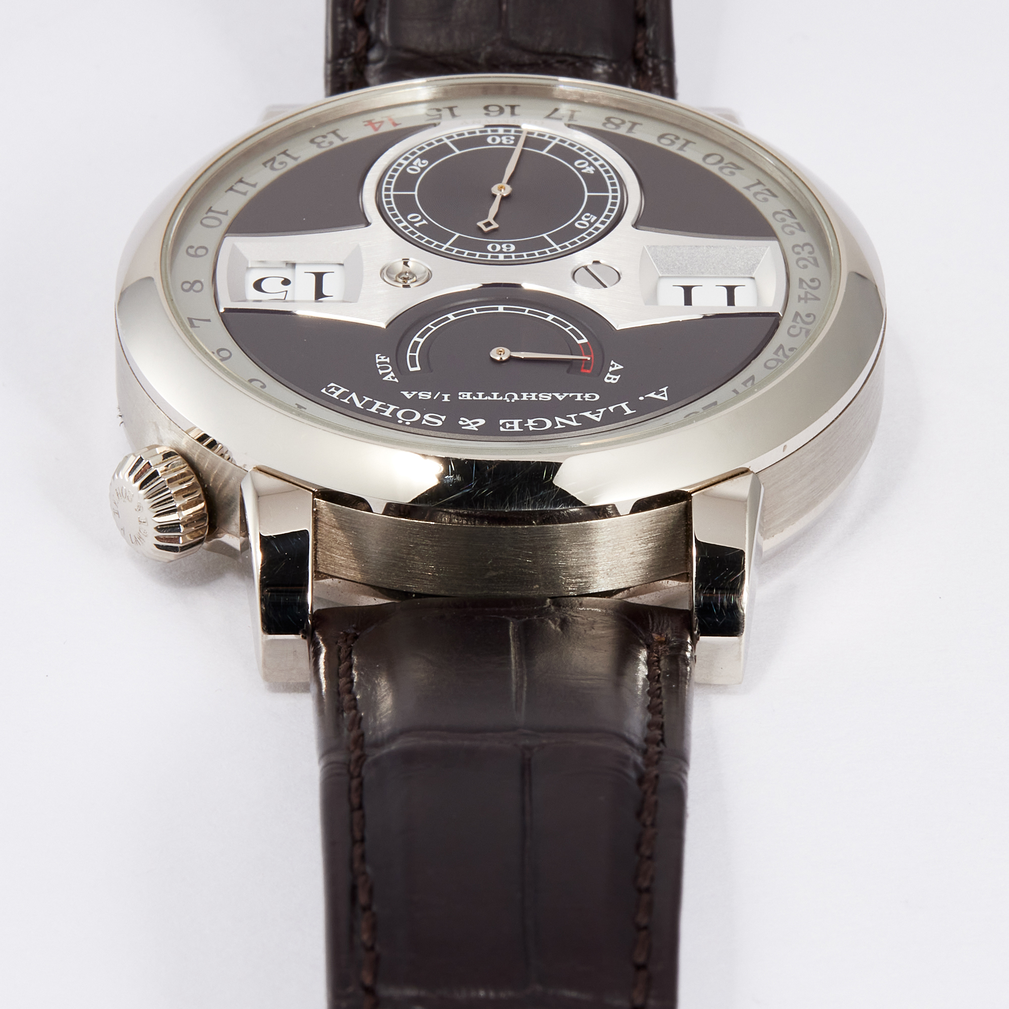 Zeitwerk Date White Gold Grey Dial 44mm Product Image 9