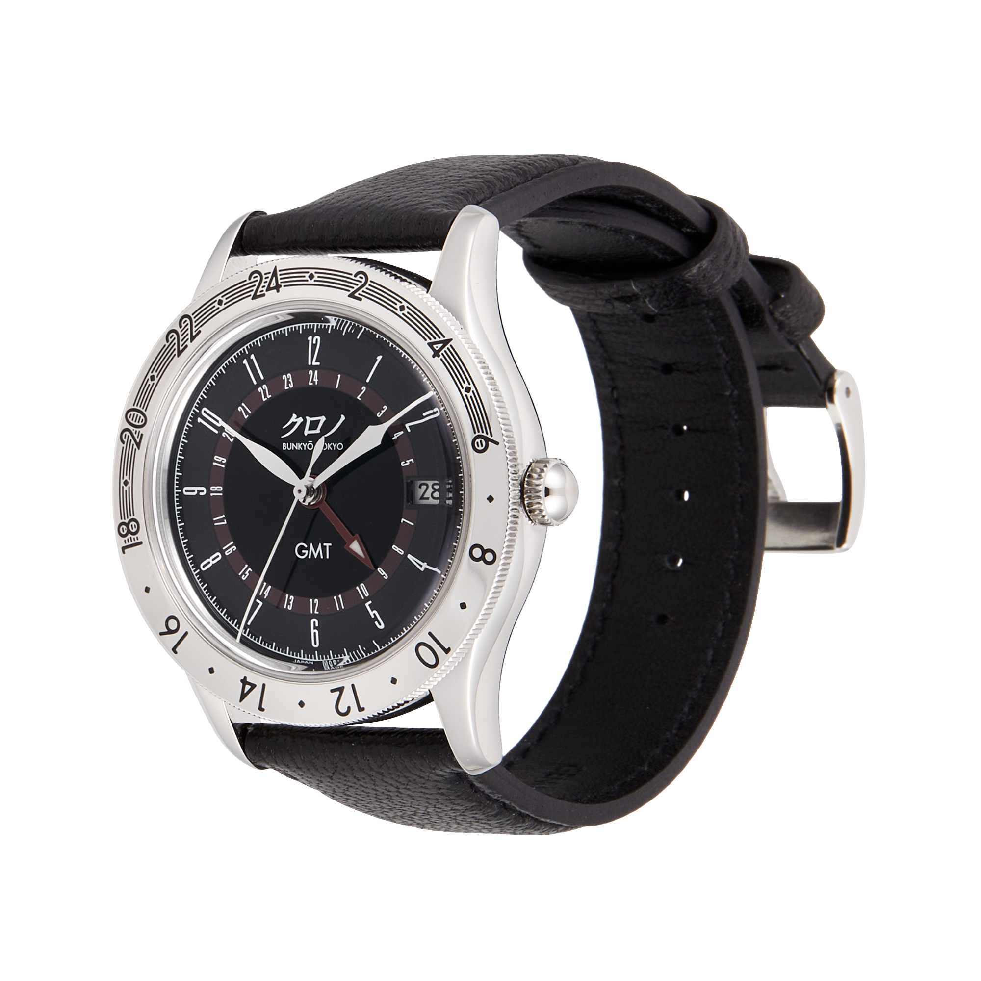 GMT 1 Steel Black Dial 38mm Product Image 1