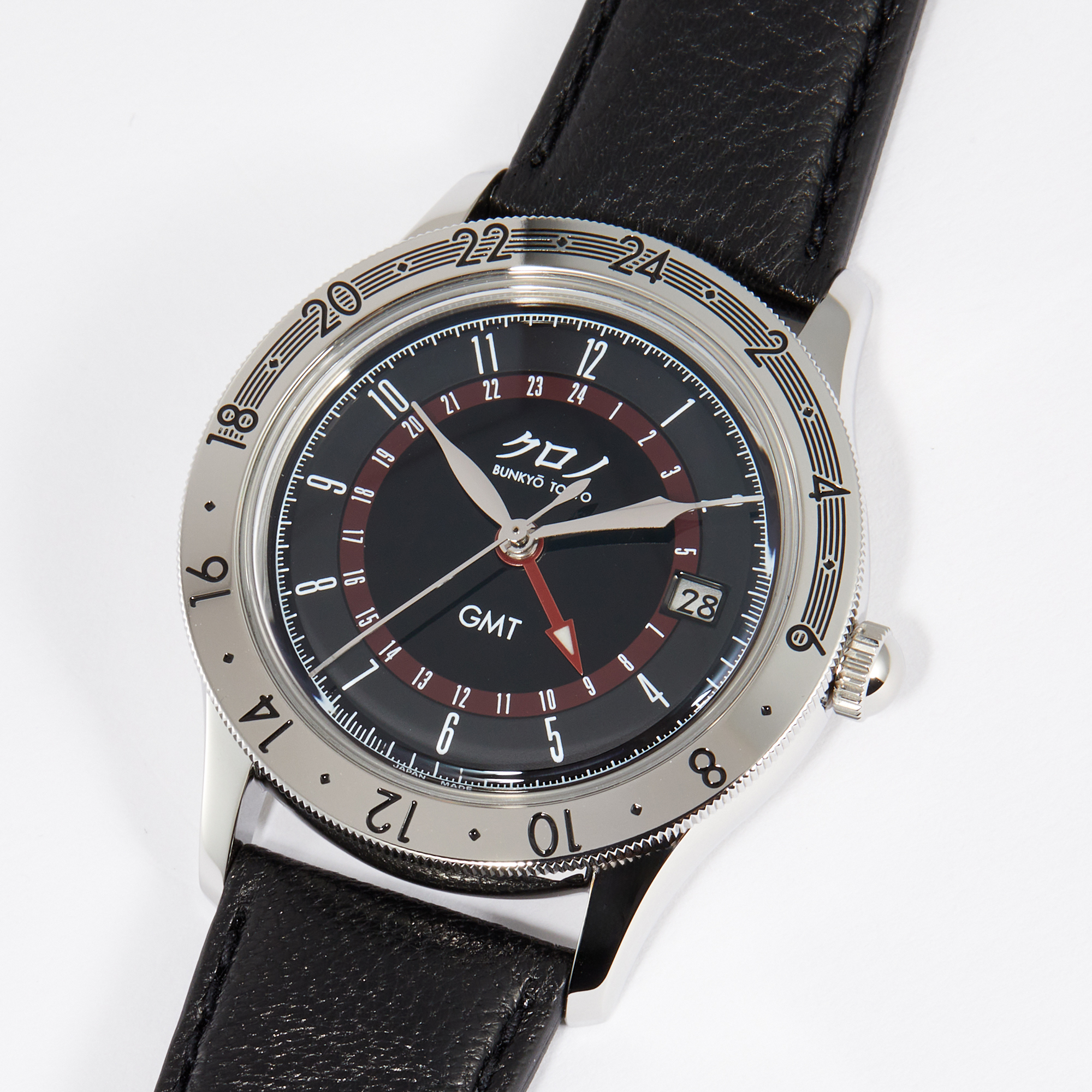 GMT 1 Steel Black Dial 38mm Product Image 3