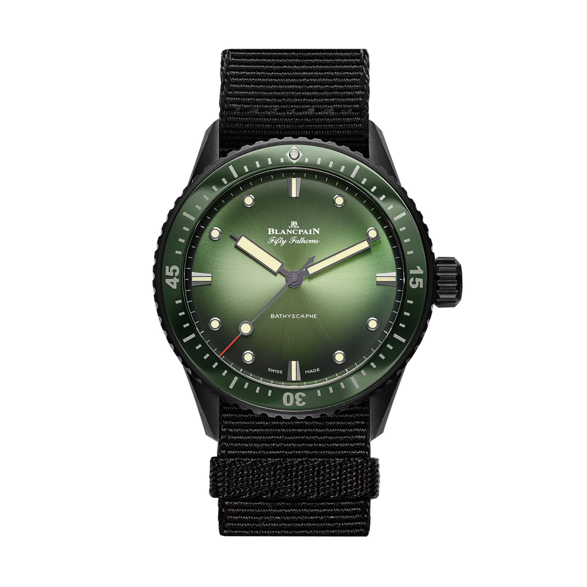 Fifty Fathoms Bathyscaphe Flyback Chronograph Ceramic Green Dial 43mm Product Image