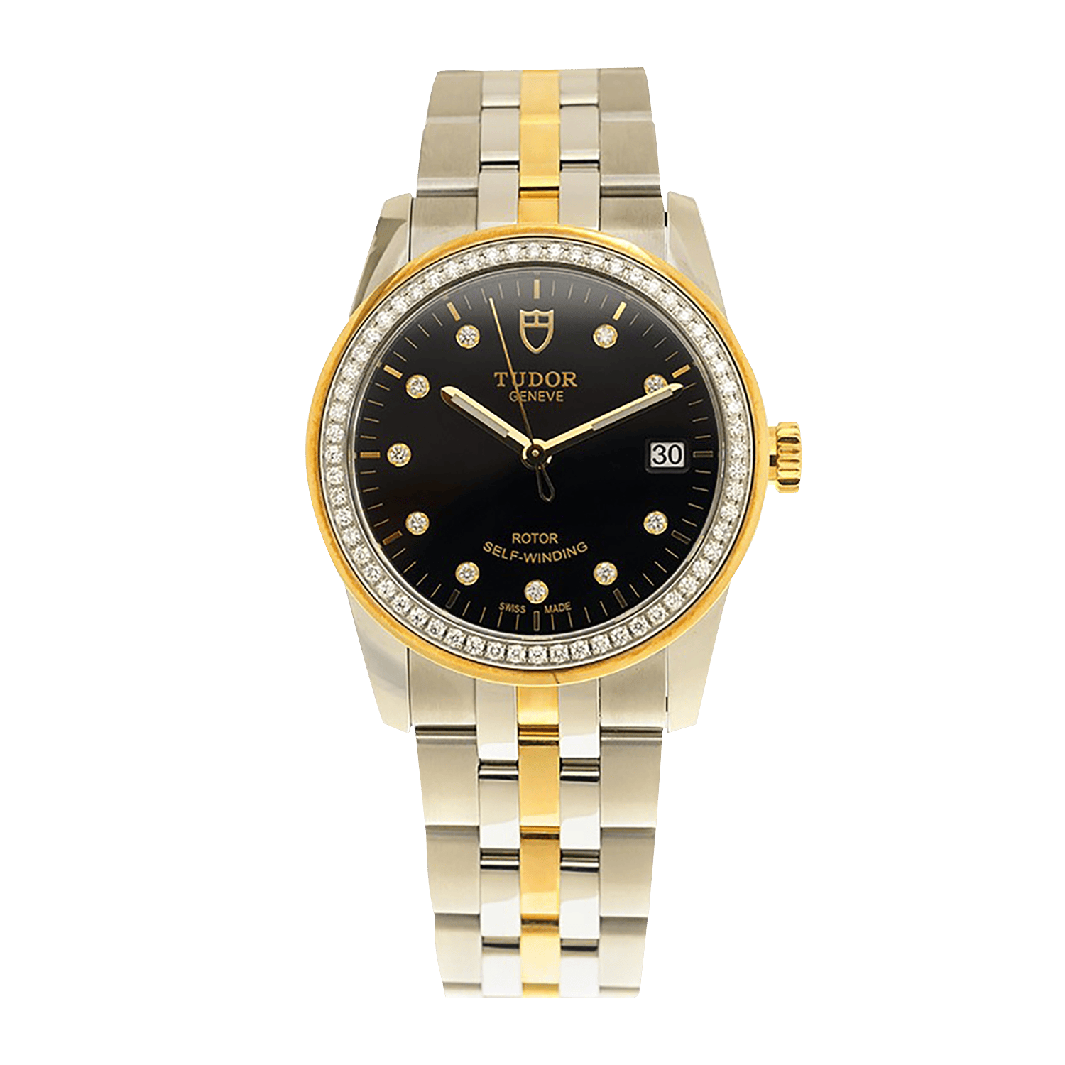Glamour Date Yellow Yellow Gold & Steel Black Dial 36mm Product Image
