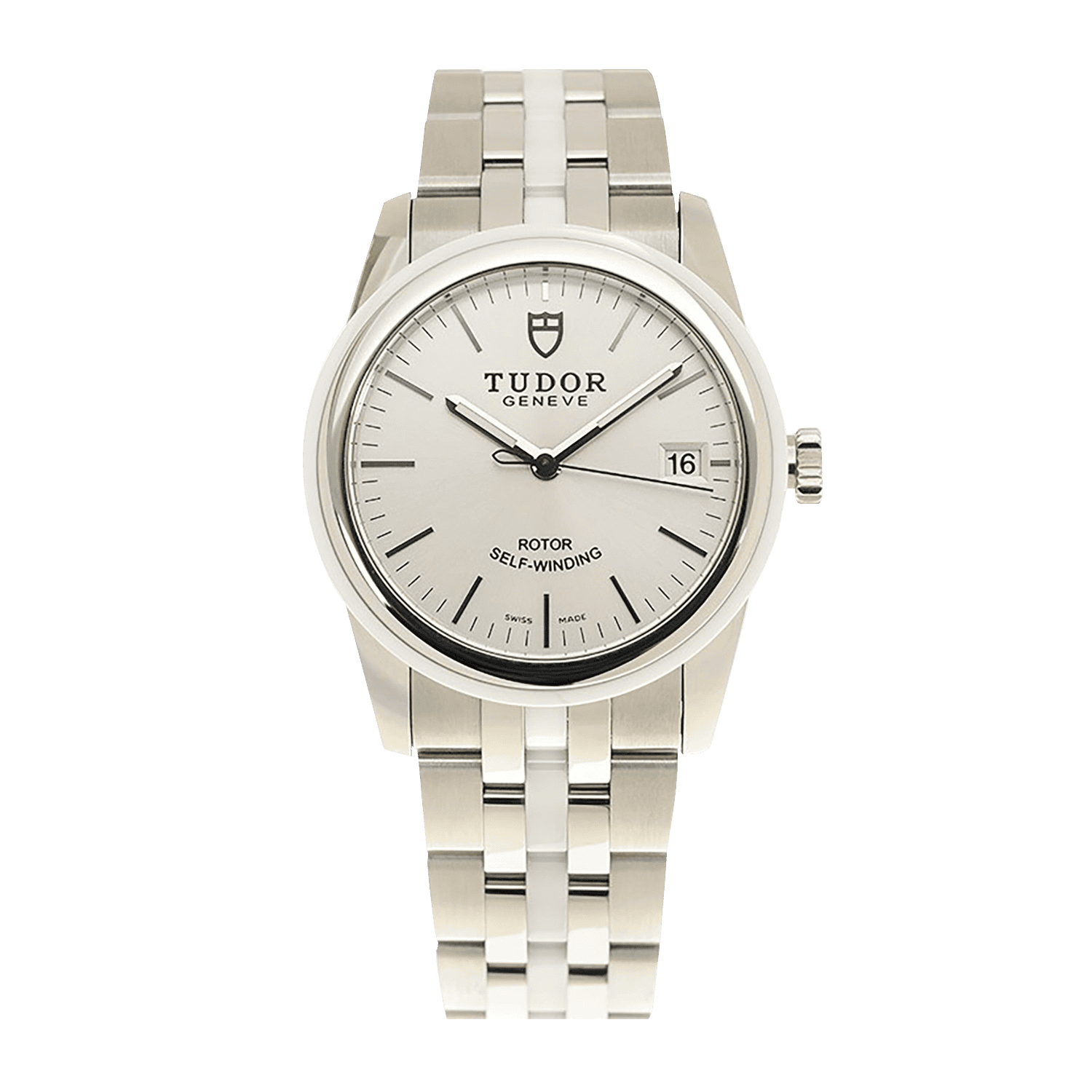 Glamour Date Steel Silver Dial 36mm Product Image