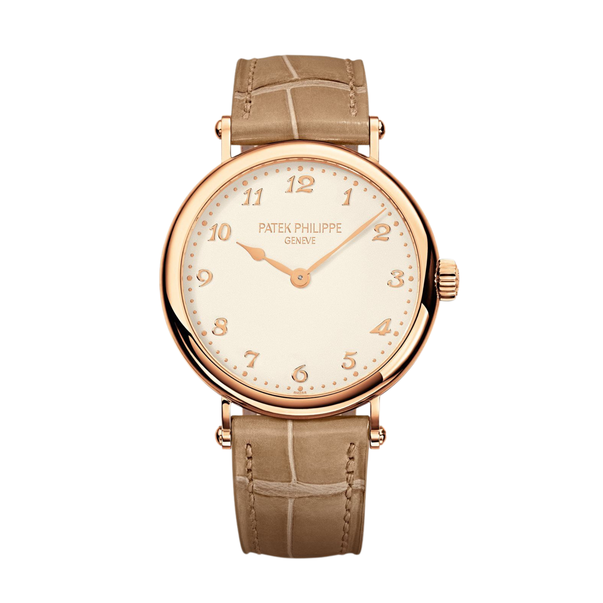 Calatrava 34 Rose Gold Silver Dial Product Image