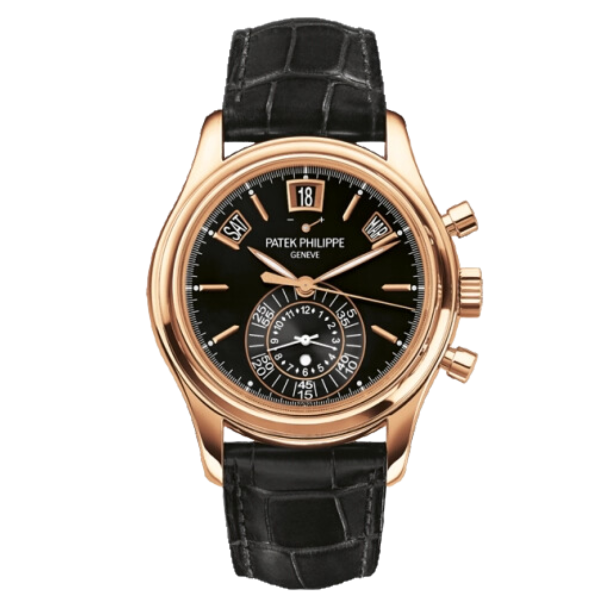 Complications Annual Calendar Chronograph Alligator Black Dial 40mm Product Image