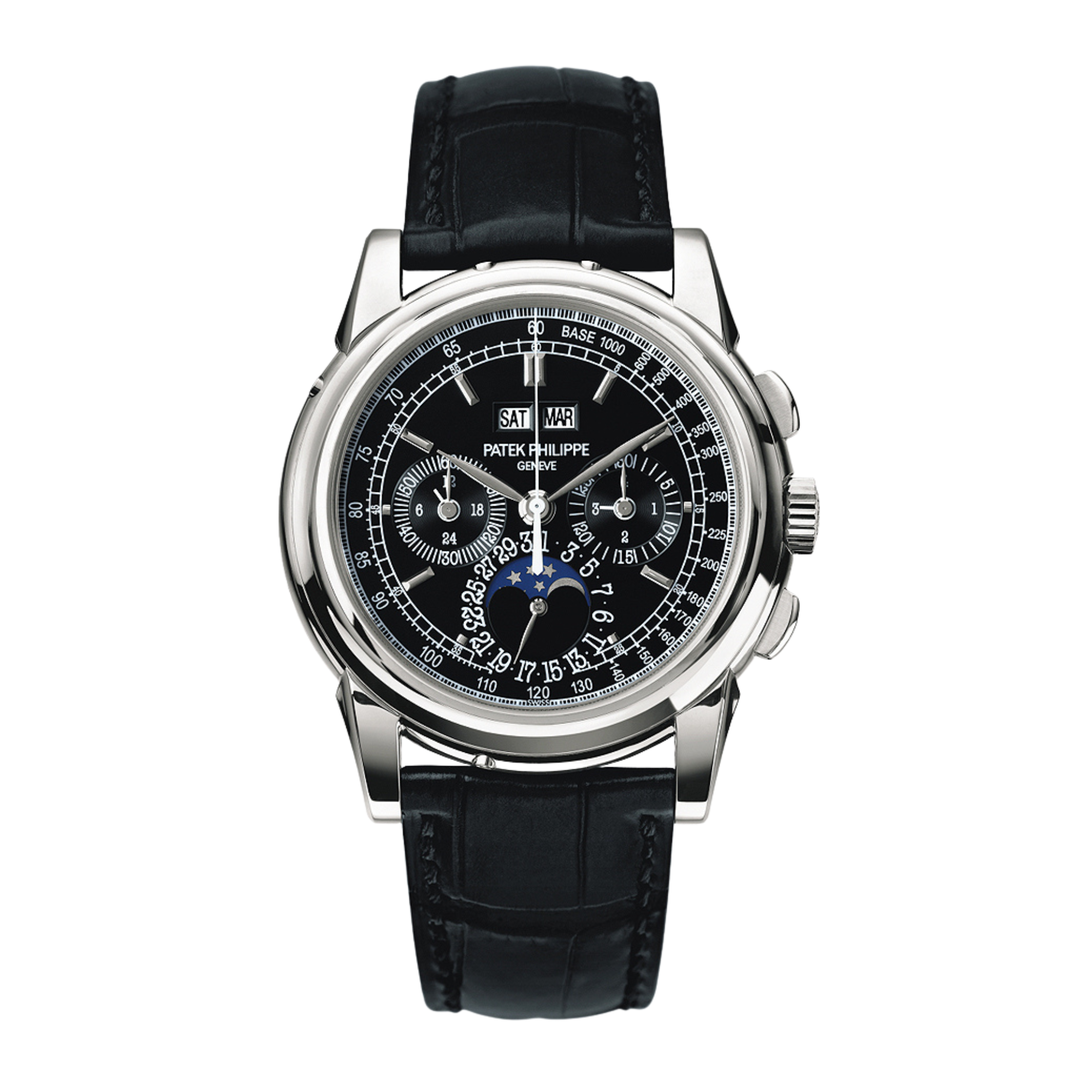 Grand Complications Perpetual Calendar Chronograph Alligator Black Dial 40mm Product Image