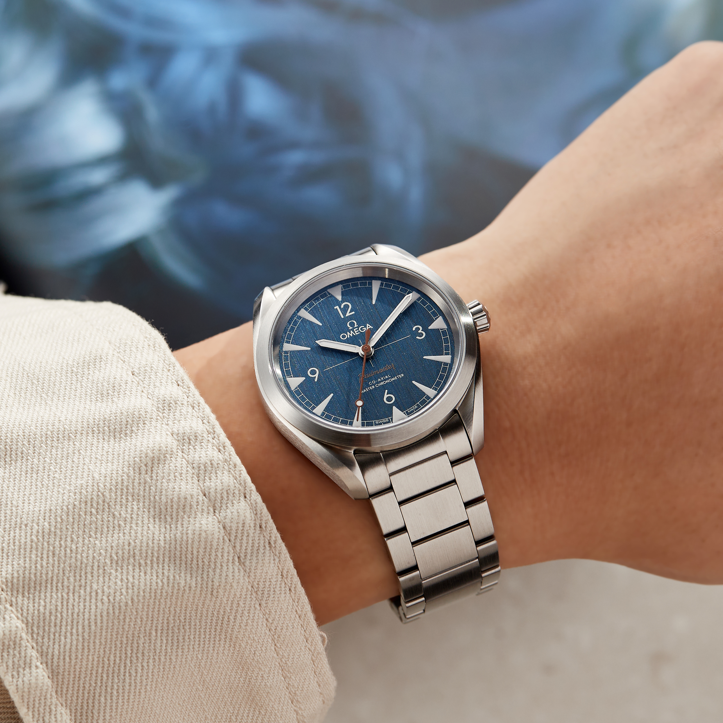 Railmaster Steel Blue Dial 40mm Product Image 1