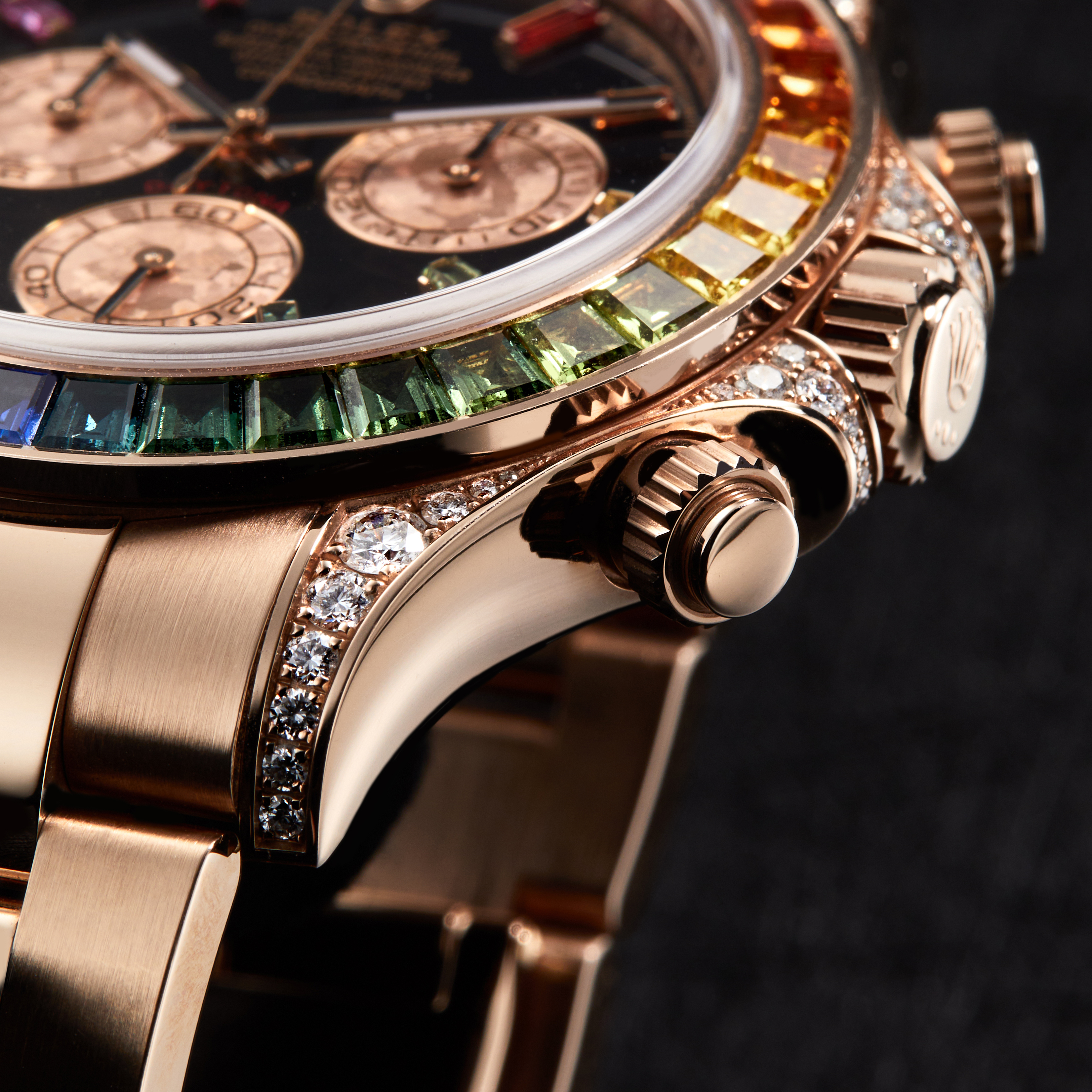 Daytona Rose Gold Rainbow Black Dial 40mm Product Image 16