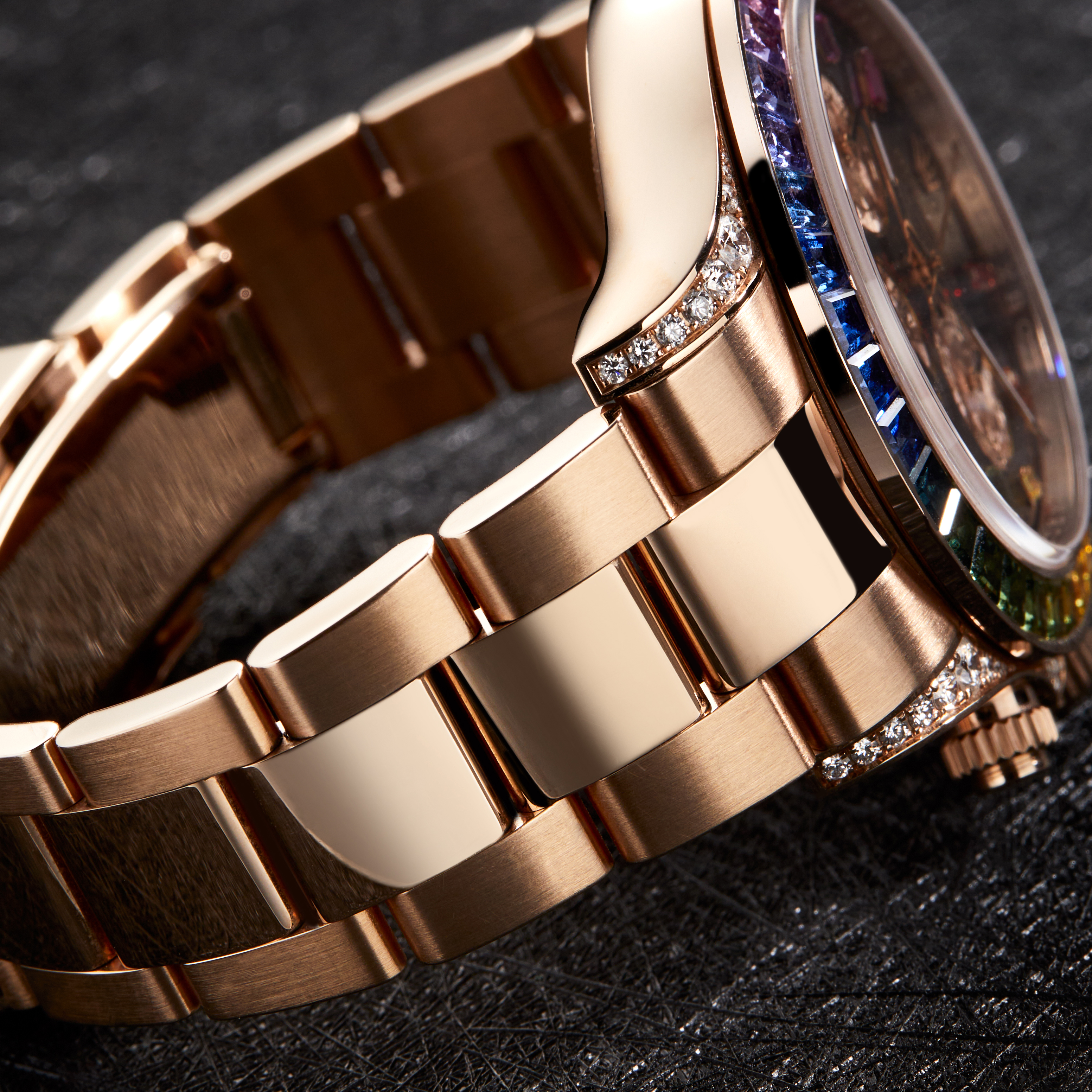 Daytona Rose Gold Rainbow Black Dial 40mm Product Image 17