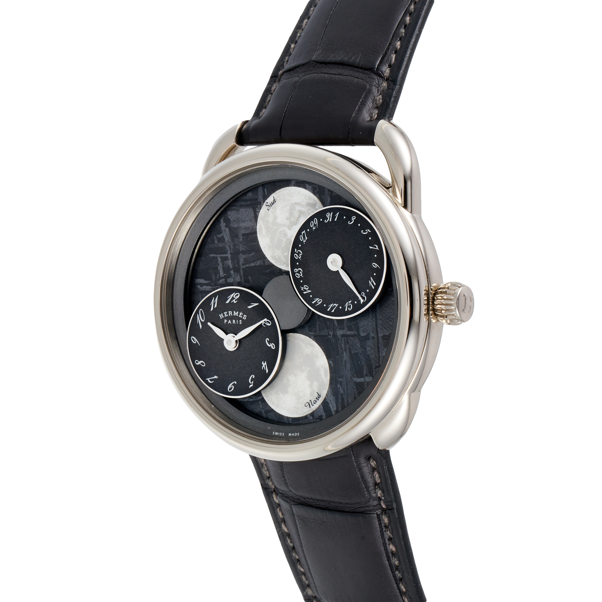 Arceau L'Heure De La Lune White Gold Meteorite Dial 43mm Product Image 7