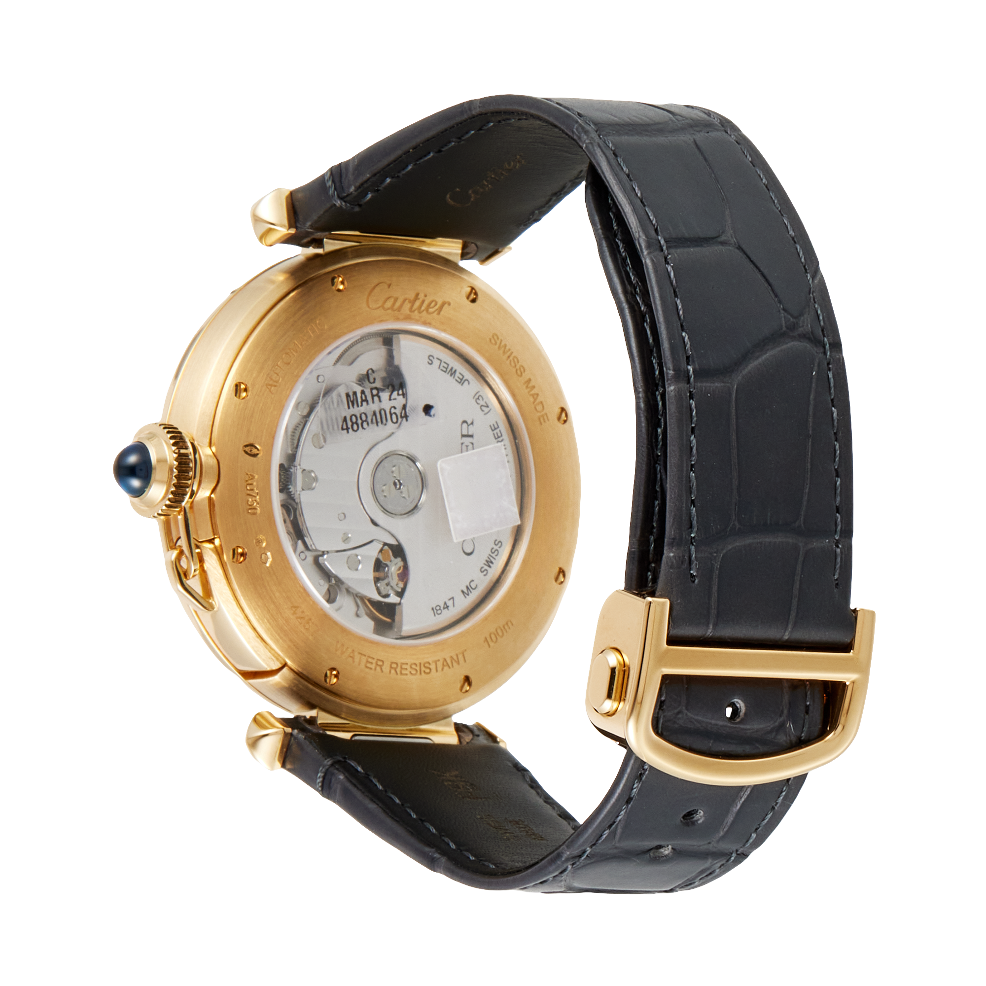 Pasha de Cartier Yellow Gold White Dial 41mm Product Image 4