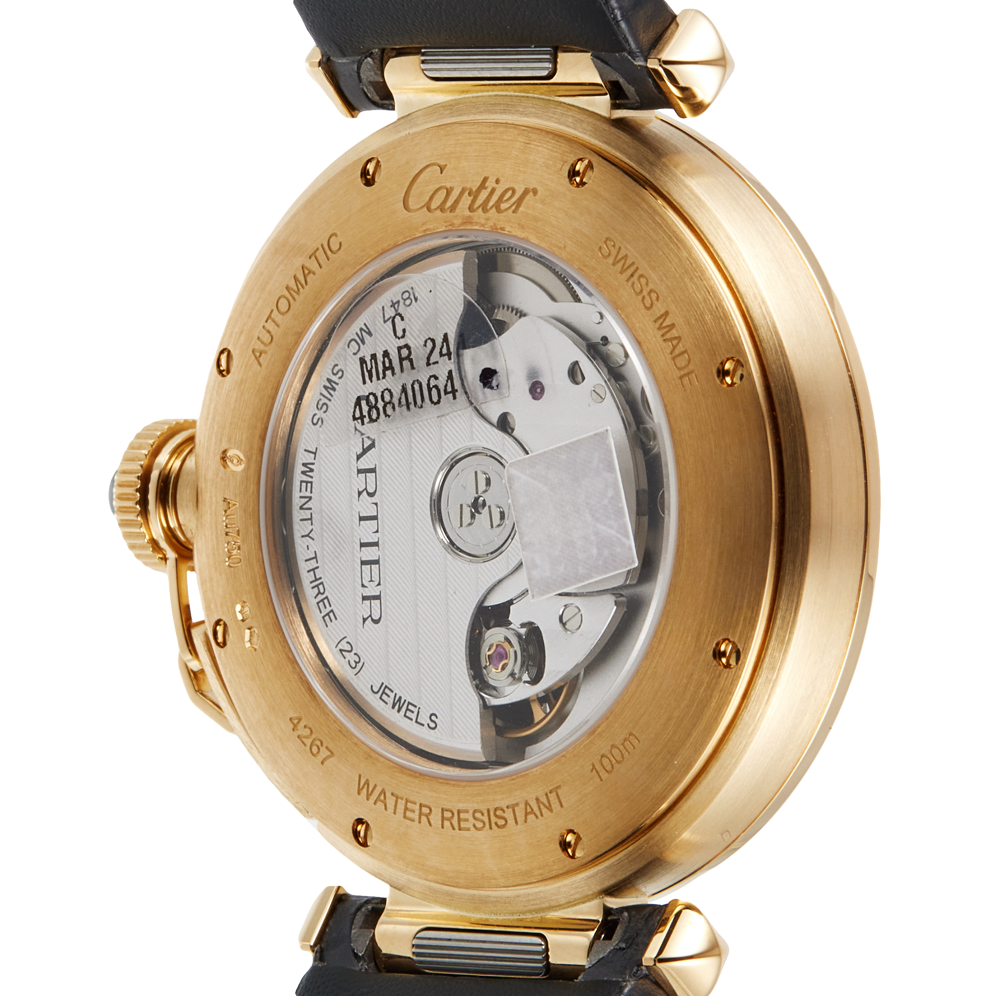 Pasha de Cartier Yellow Gold White Dial 41mm Product Image 7