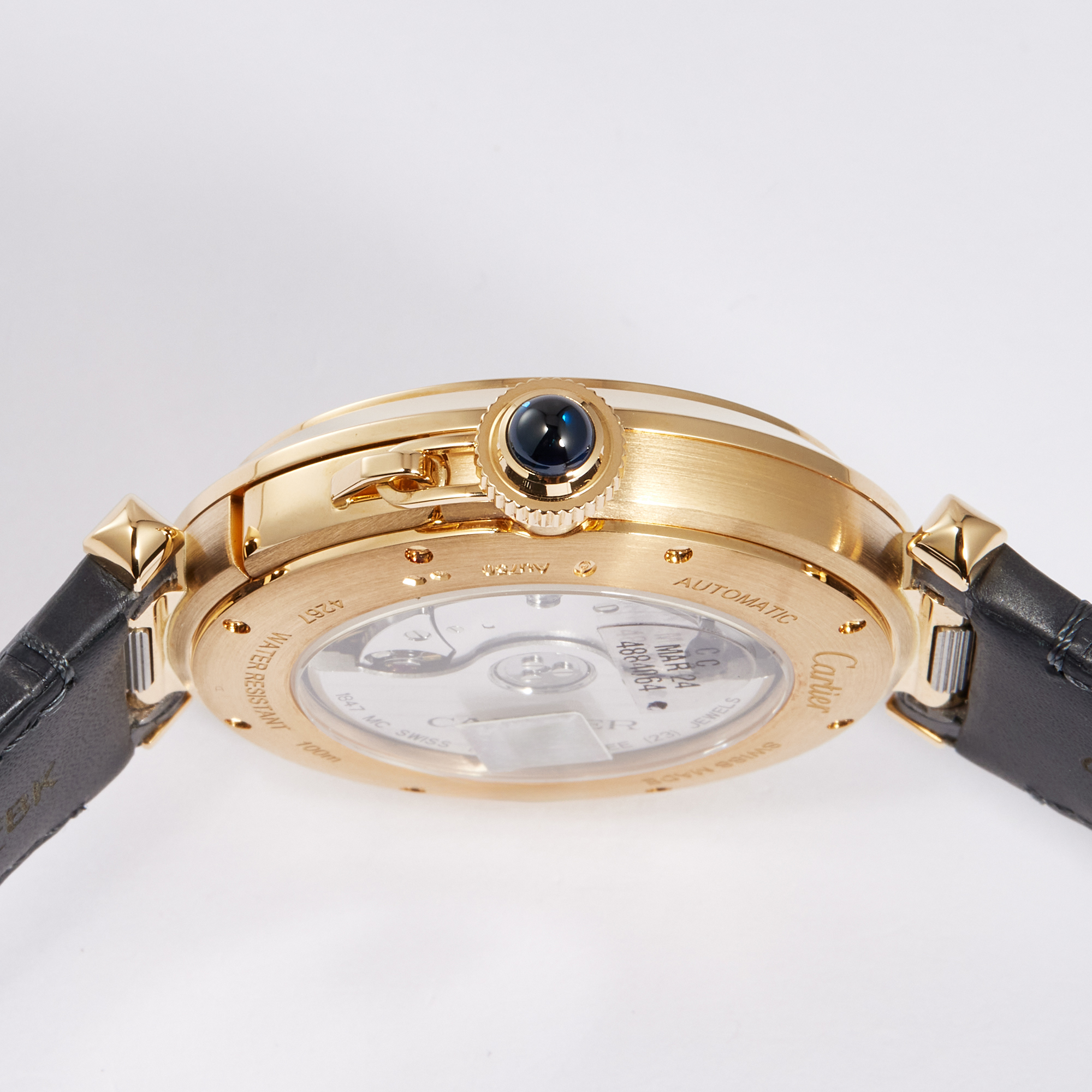Pasha de Cartier Yellow Gold White Dial 41mm Product Image 12