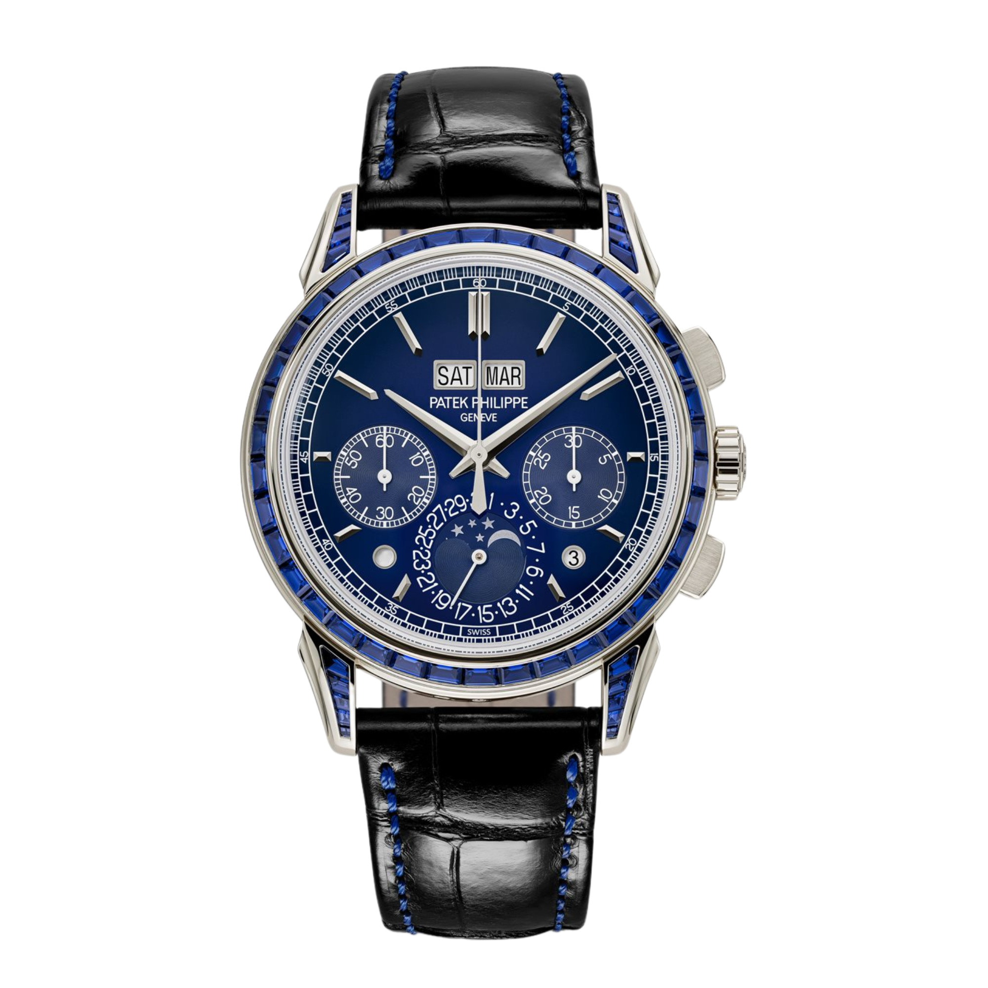 Grand Complications Perpetual Calendar Platinum Gem-Set Blue Dial Product Image
