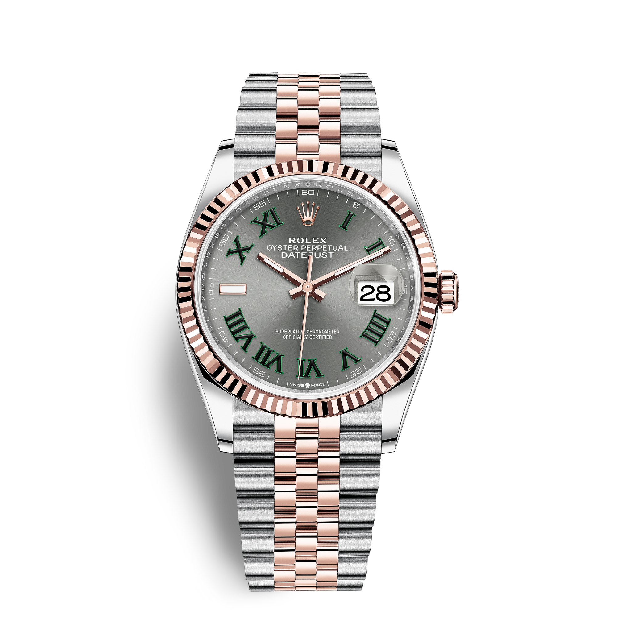 Rolex Datejust Wimbledon Steel Jubilee Grey Dial 41mm 126300 0014 Wristcheck