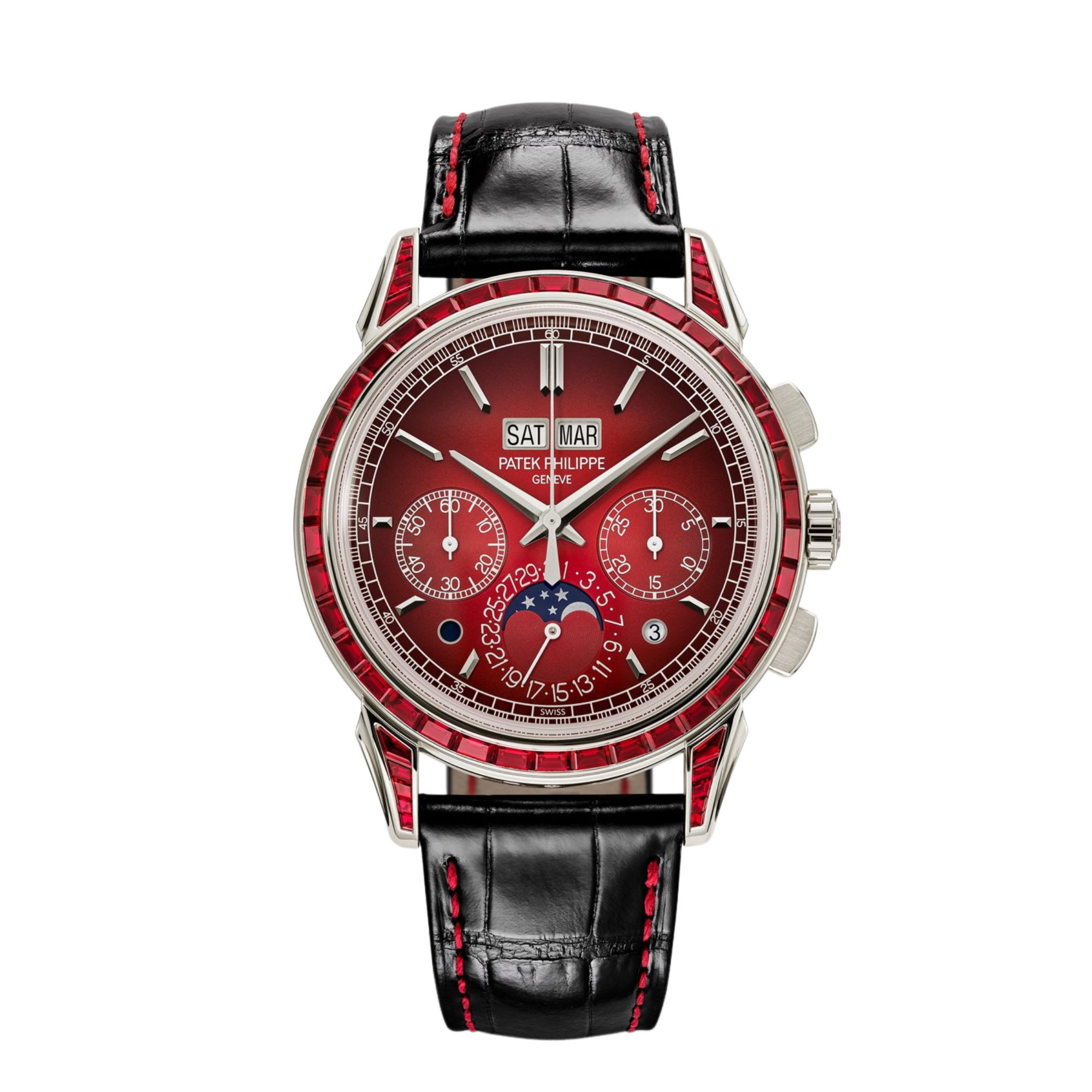 Grand Complications Perpetual Calendar Chronograph Platinum Ruby Red Dial 41mm Product Image