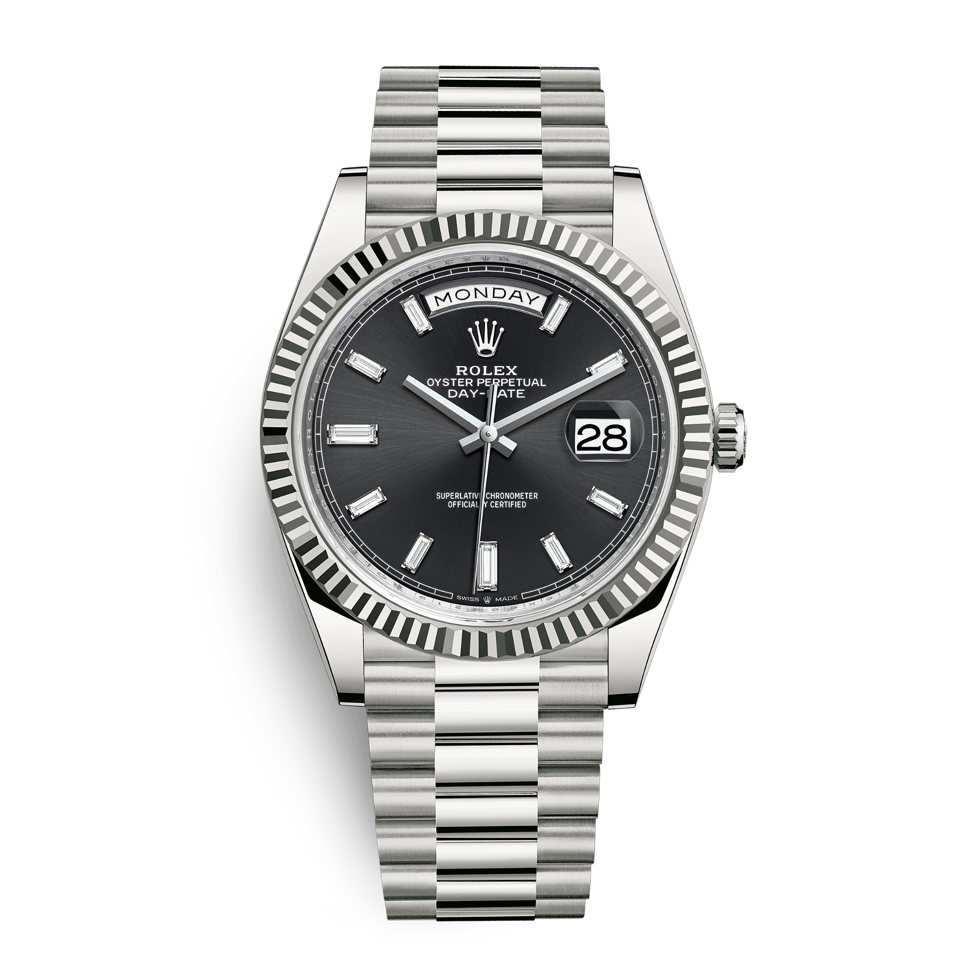 Day-Date White Gold Black Dial 40mm Product Image