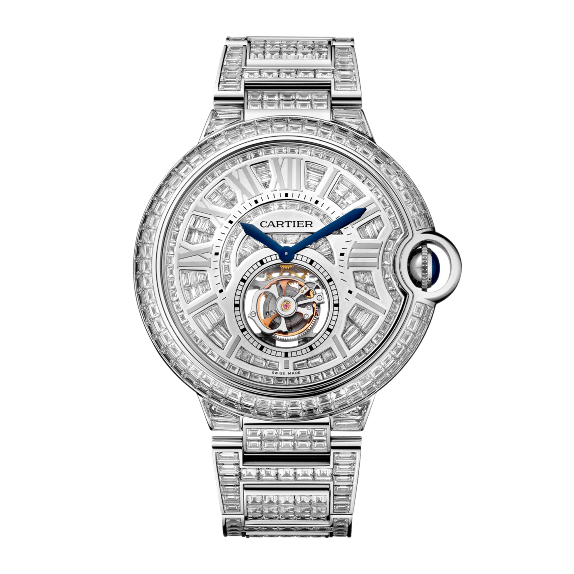 Ballon Bleu de Cartier Tourbillon White Gold Diamond Pave Dial 46mm Product Image