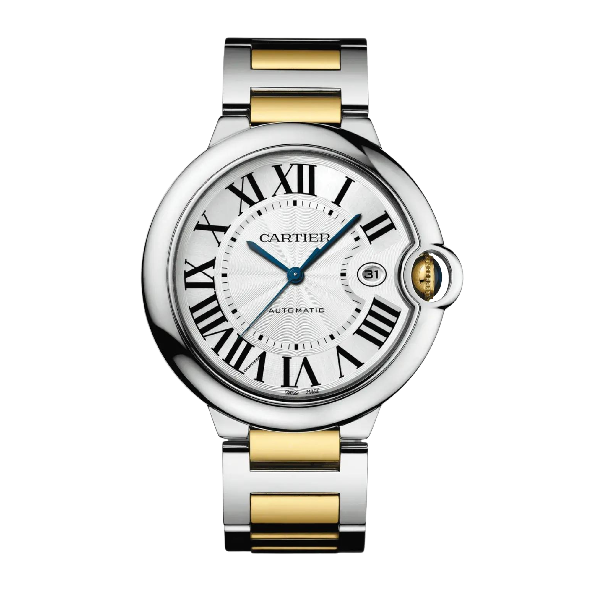 Ballon Bleu de Cartier Yellow Gold & Steel Silver Dial 42mm Product Image