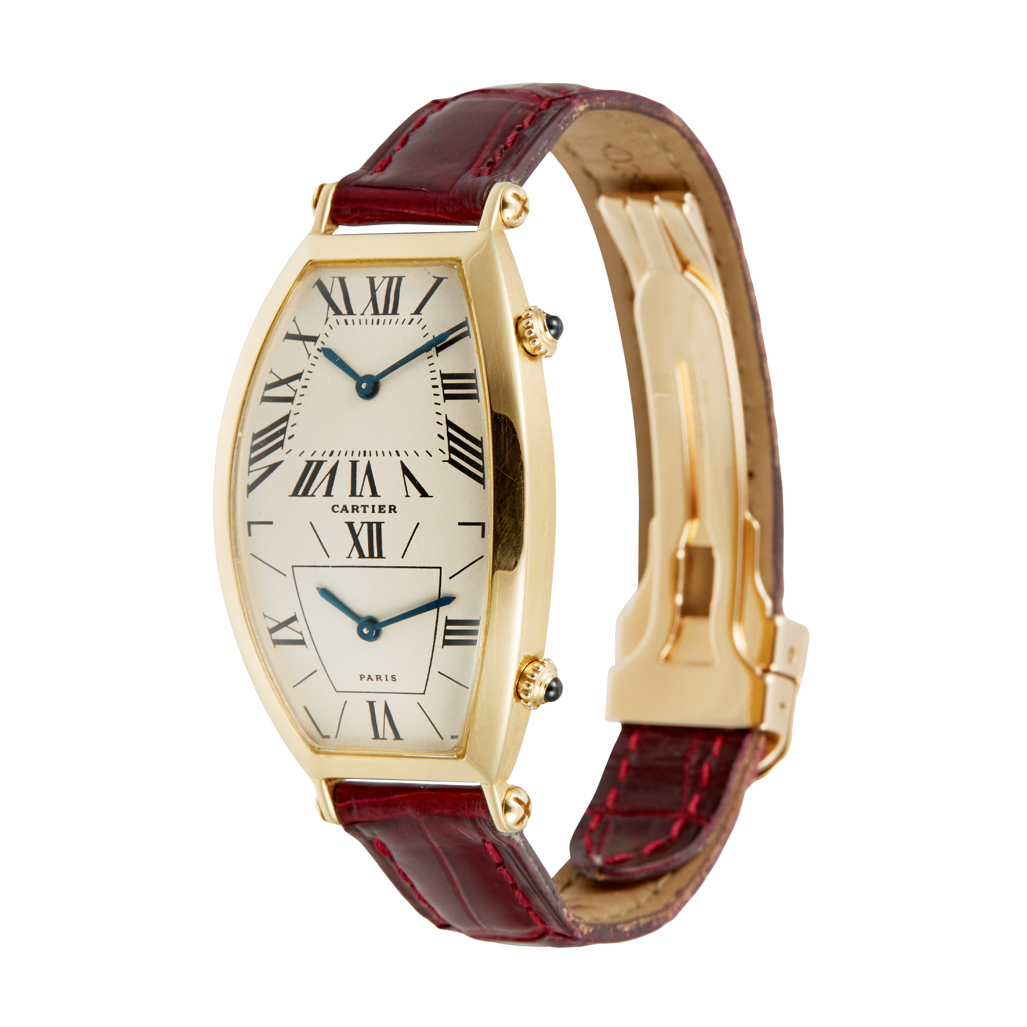 Tonneau Dual Time Yellow Gold White Dial 46mm Product Image 2