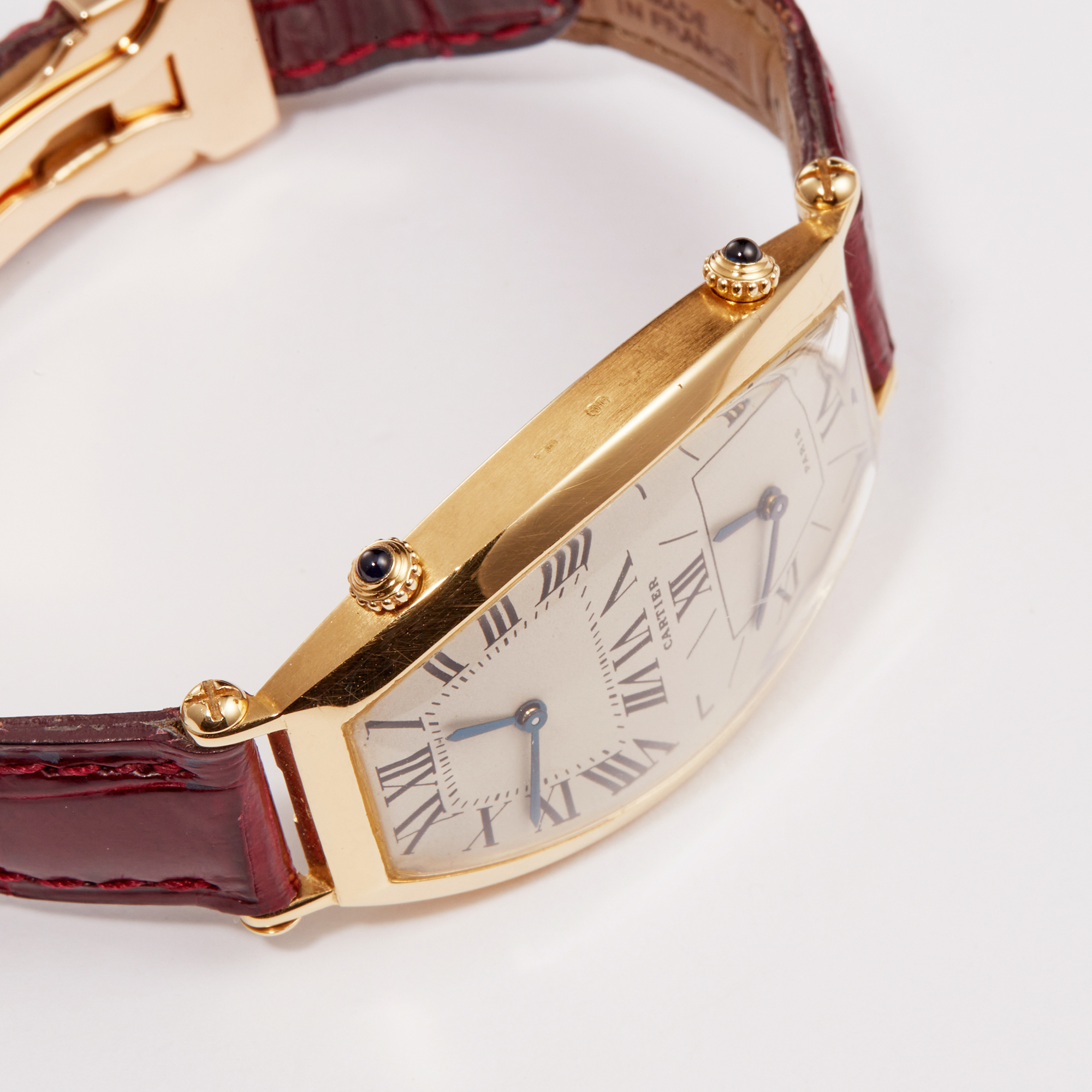 Tonneau Dual Time Yellow Gold White Dial 46mm Product Image 12