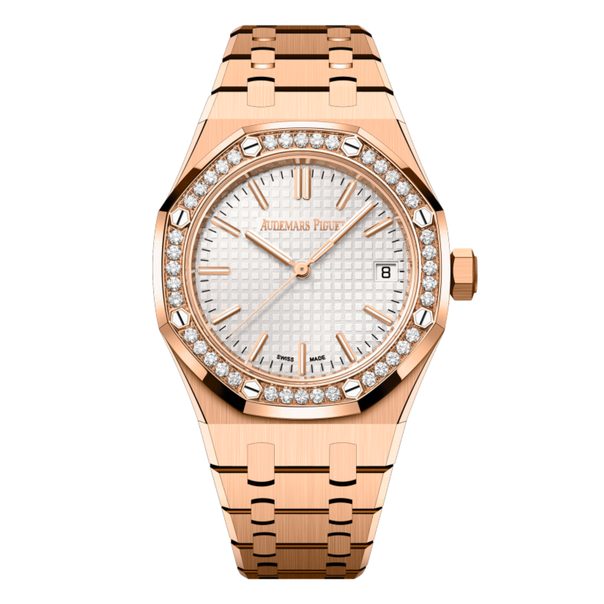 Royal Oak 37 Selfwinding "50th Anniversary" Rose Gold Diamond Silver Dial Product Image