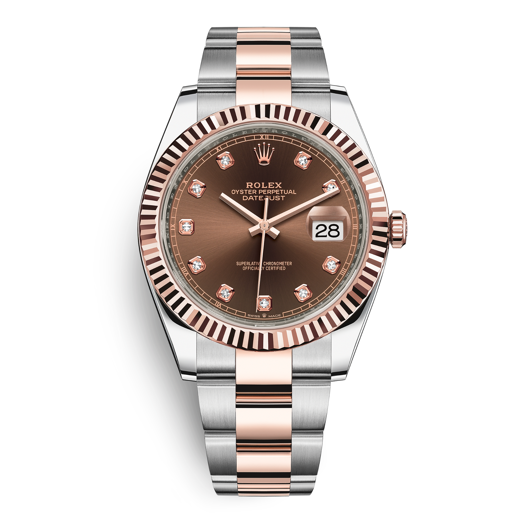 Datejust Rose Gold & Steel Jubilee Brown Dial 41mm Product Image