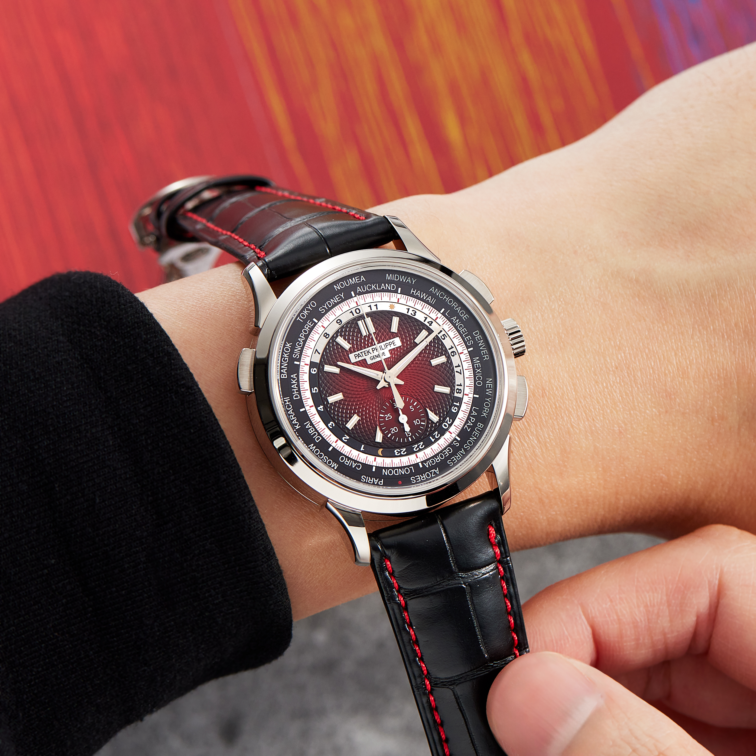 Complications World Time Chronograph White Gold Singapore Edition 39mm Product Image 19
