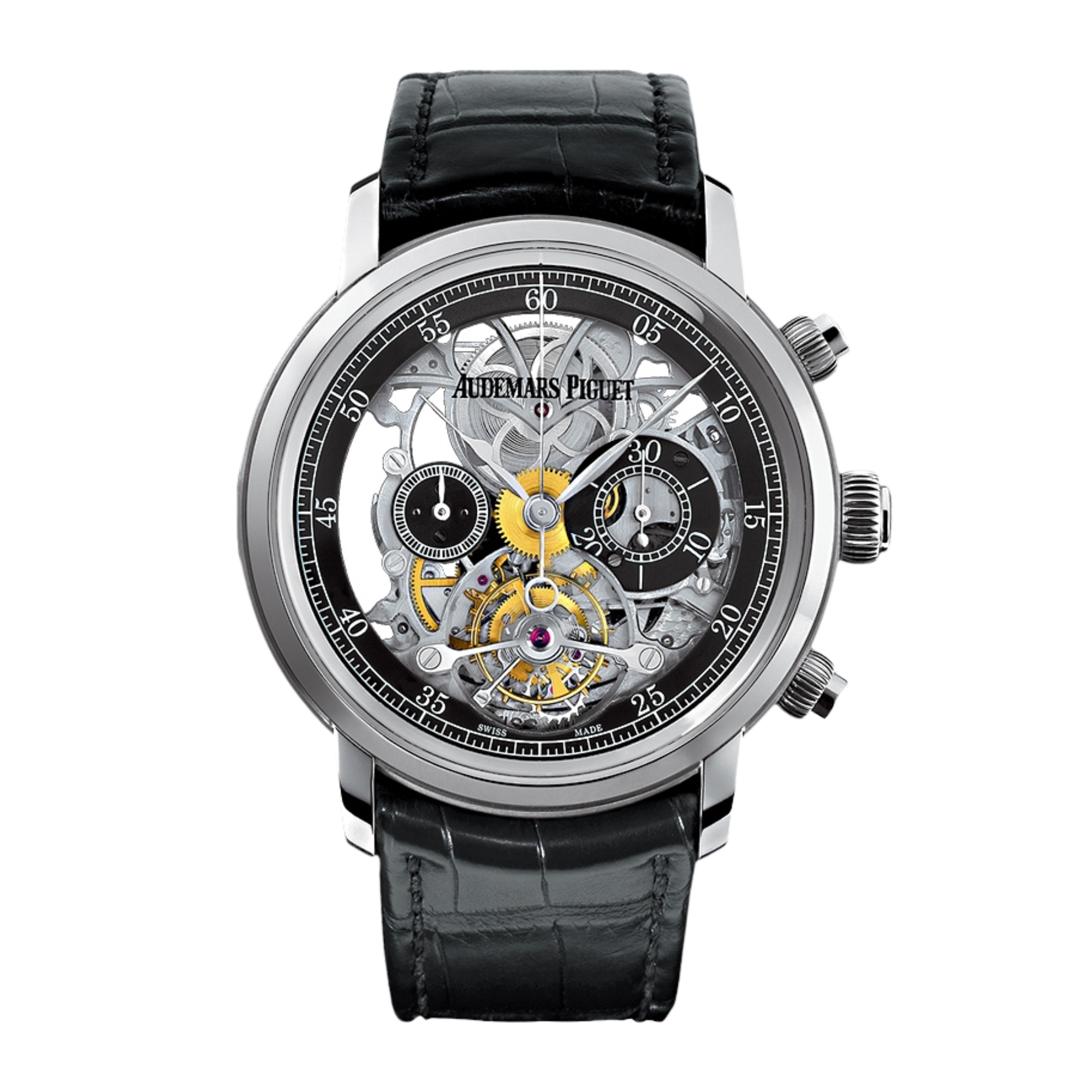 Jules Audemars Chronograph Tourbillon White Gold Skeleton Dial 41mm Product Image