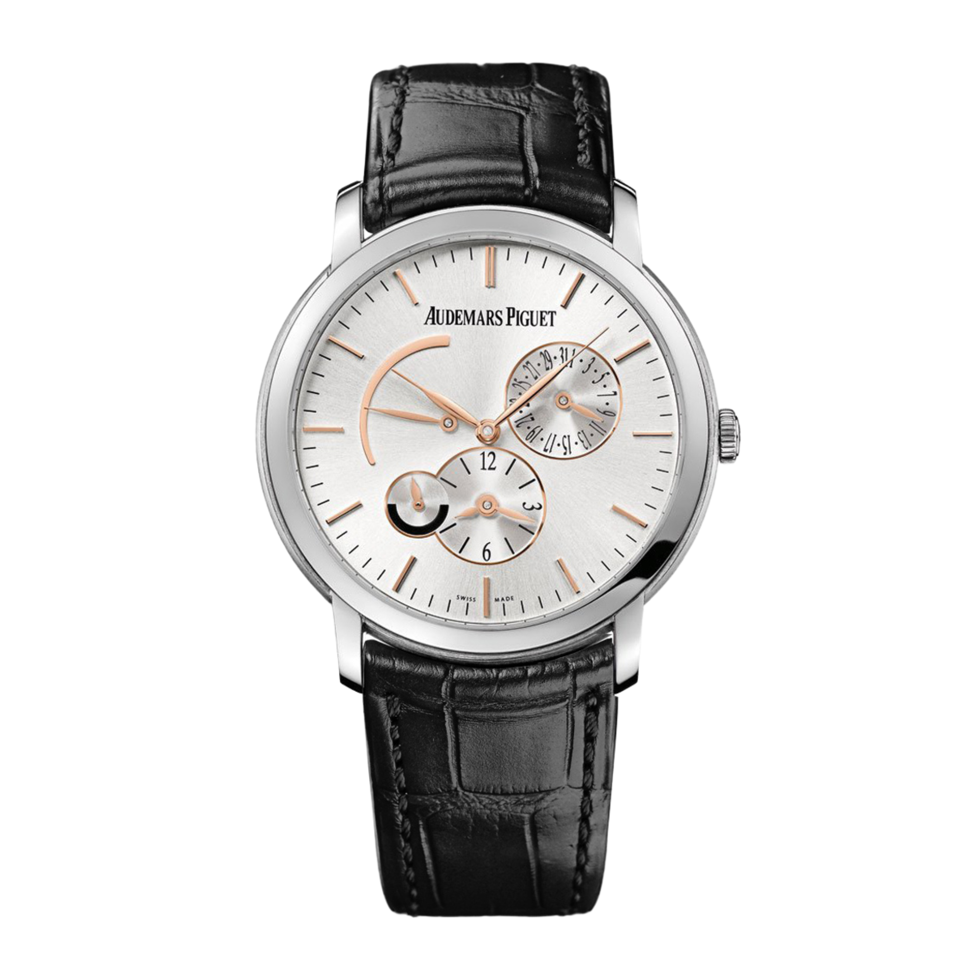 Jules Audemars Dual Time White Gold Silver Dial 41mm Product Image