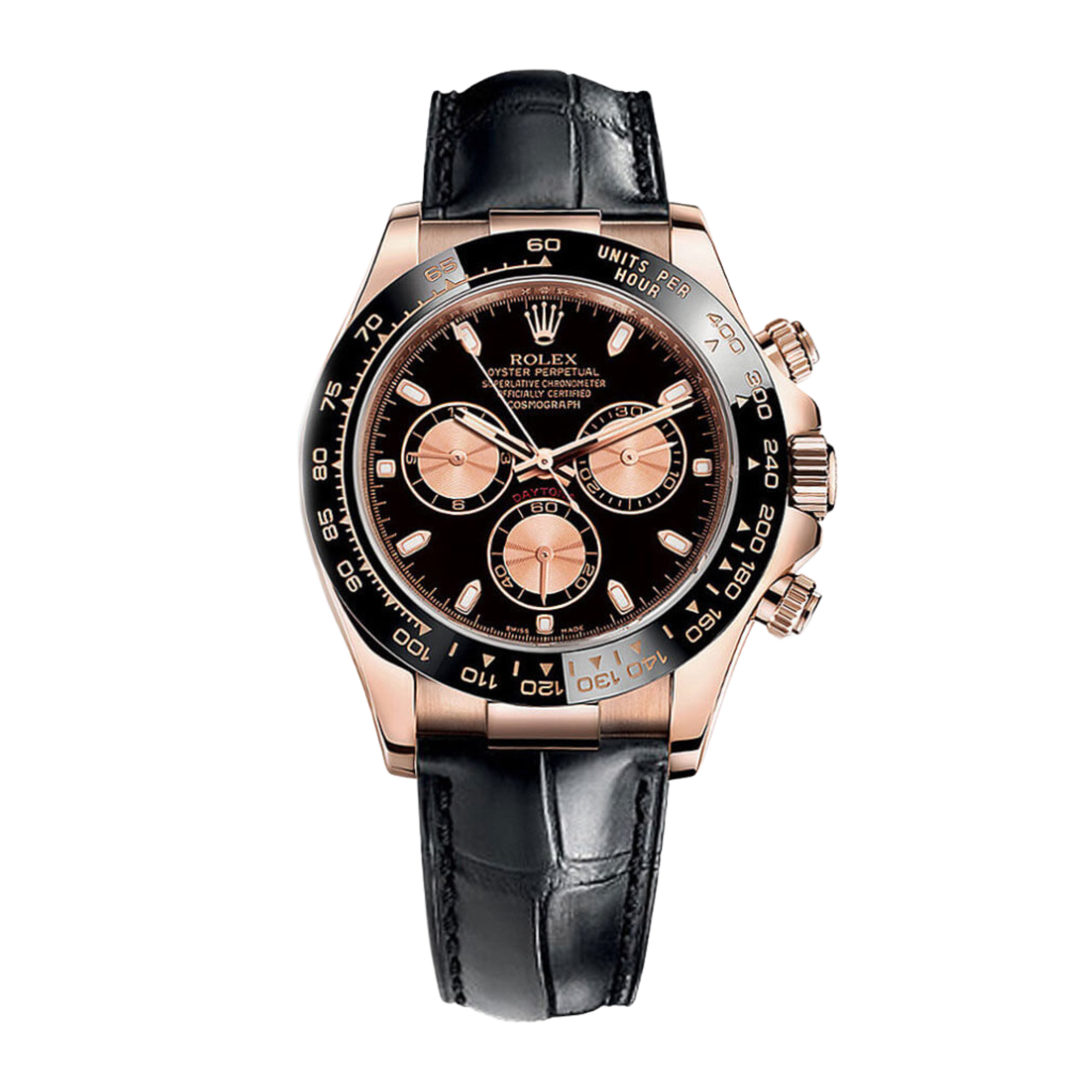 Daytona Rose Gold Black Dial 40mm Product Image