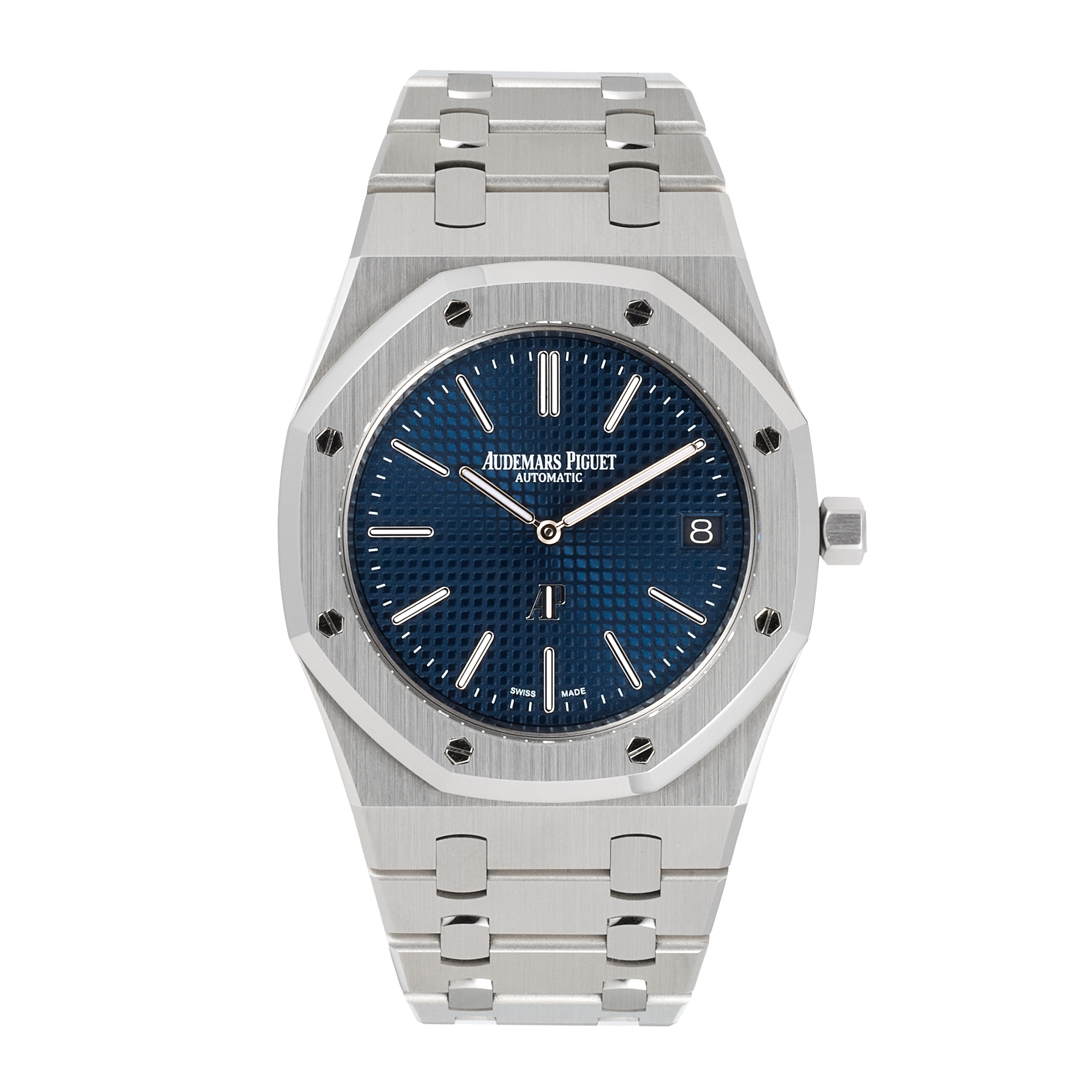 Ap royal oak steel outlet blue dial