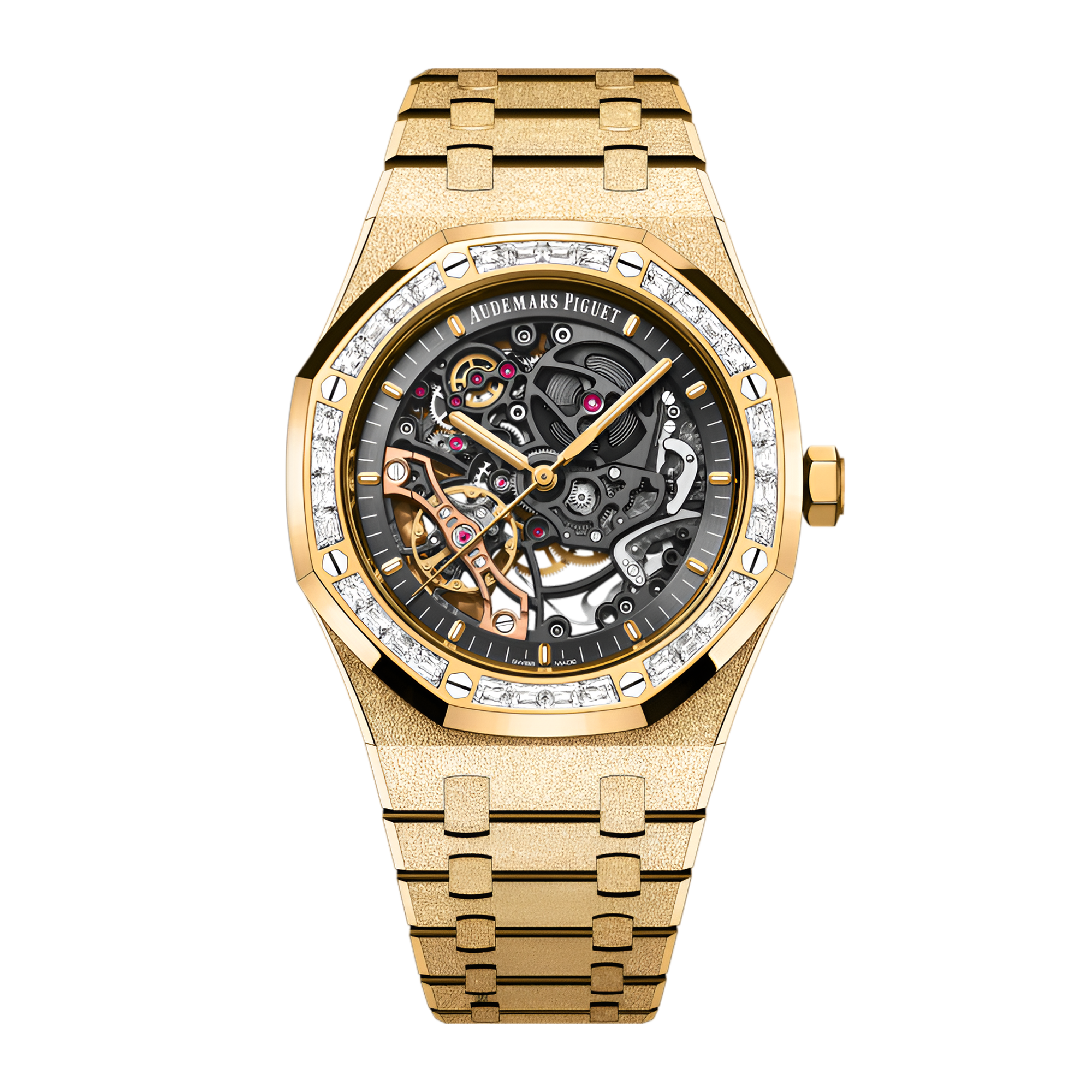 Royal Oak Double Balance Wheel Openworked Frosted Yellow Gold Diamond 41mm Product Image