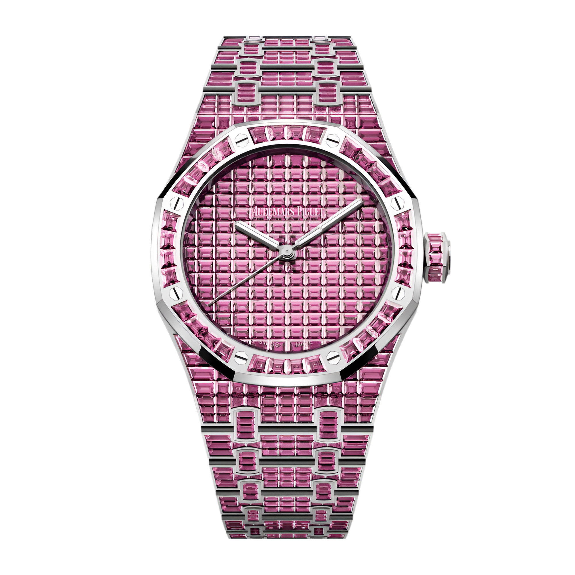Audemars Piguet Royal Oak White Gold Tourmaline Pink Dial 37mm