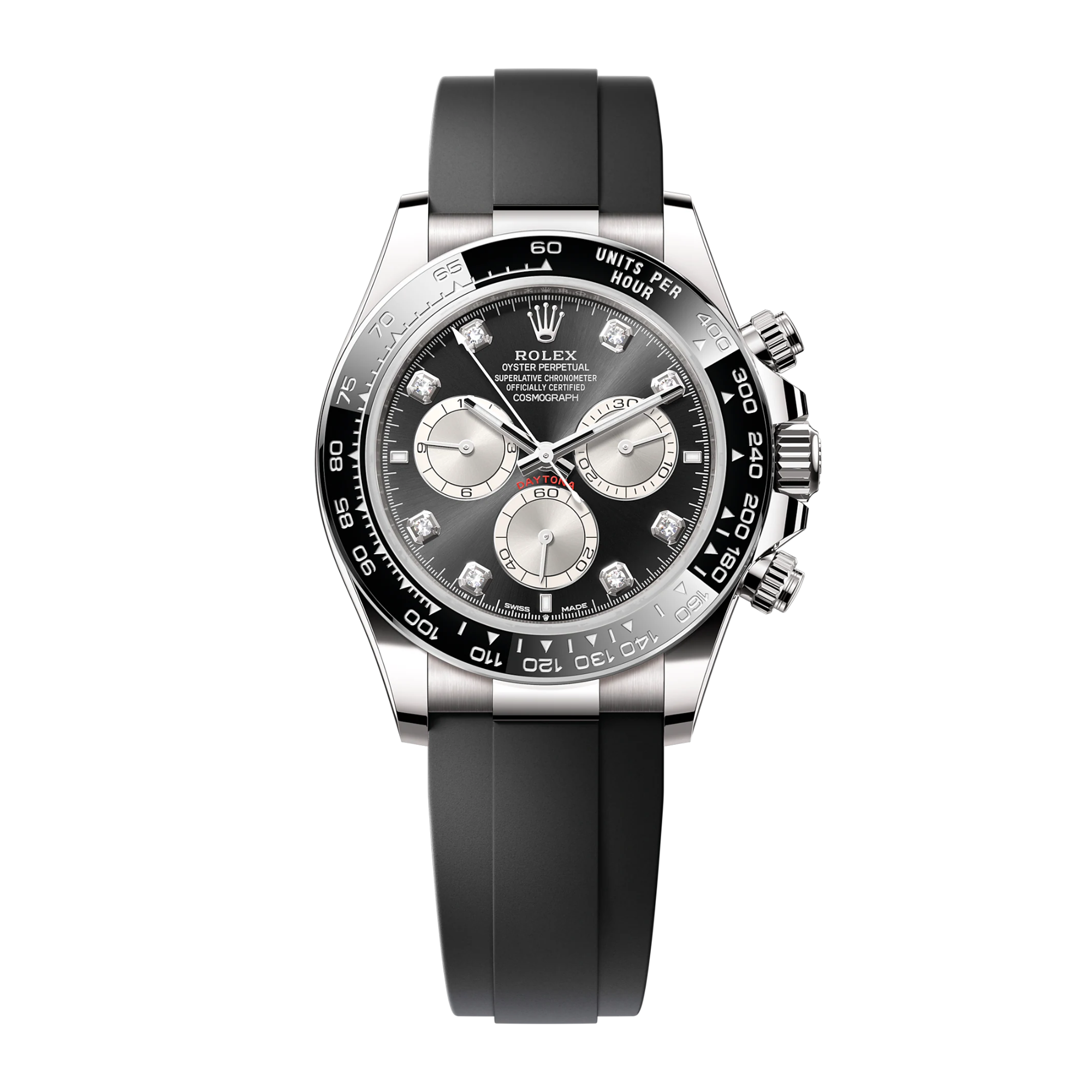 Daytona White Gold Oysterflex Black Dial 40mm Product Image