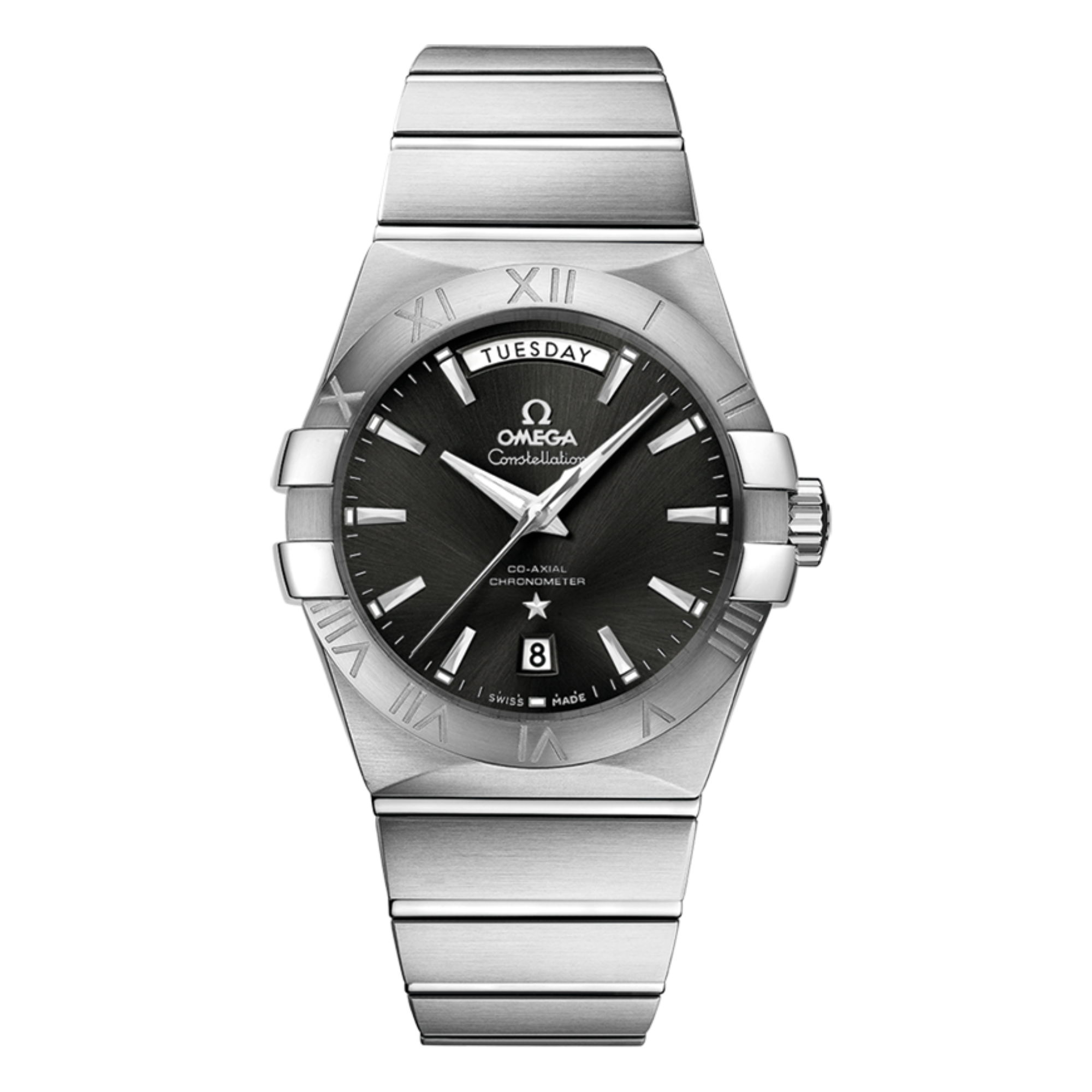 Constellation 38 Day-Date Stainless Steel Black Dial Product Image