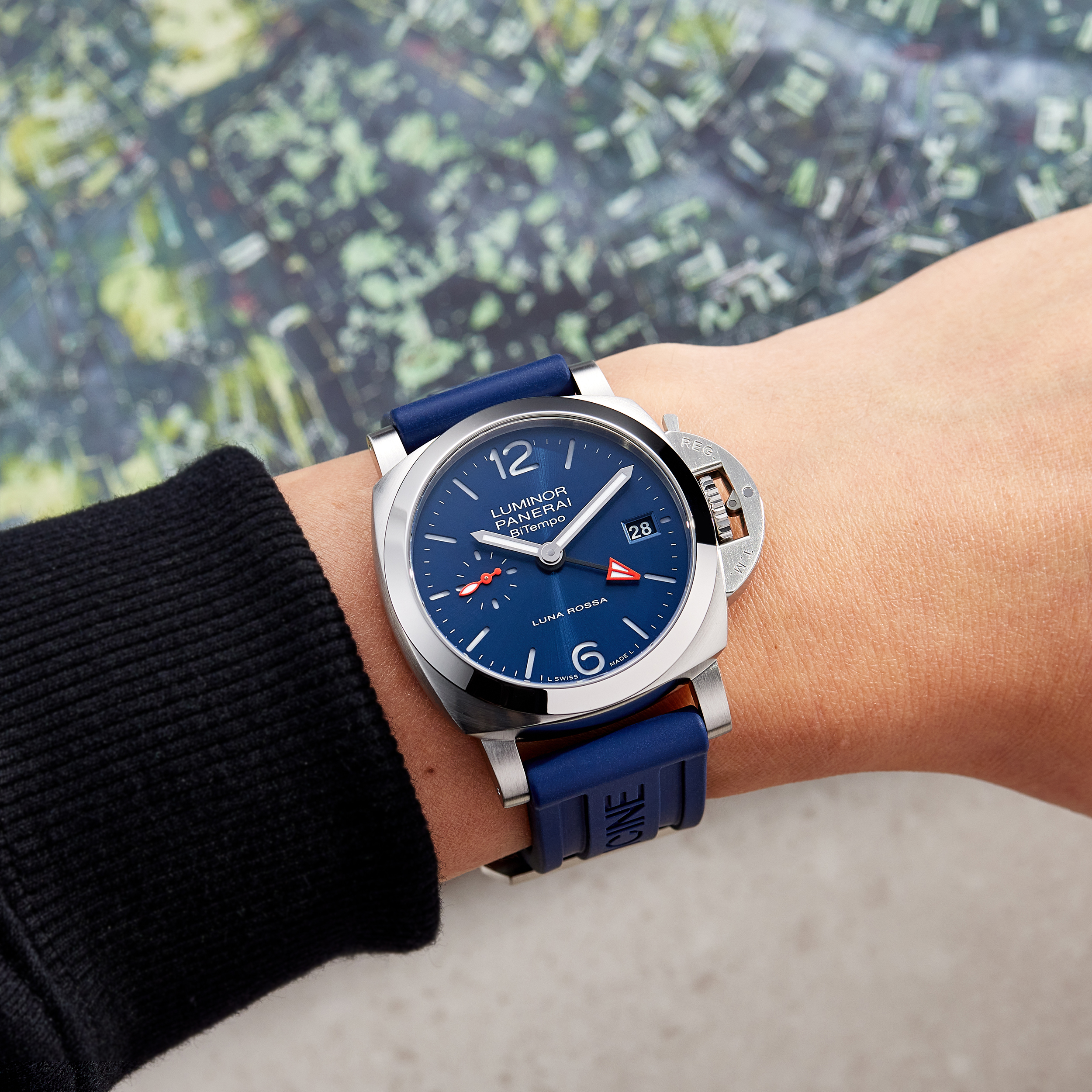 Luminor 1950 BiTempo Luna Rossa Steel Blue Dial 40mm Product Image