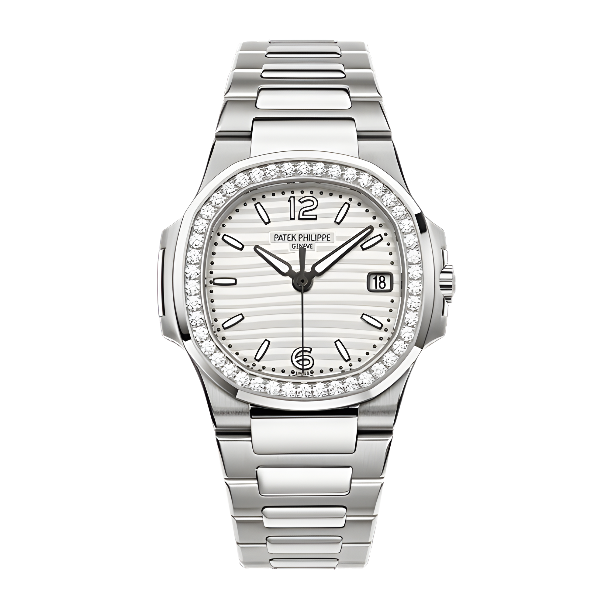 Nautilus White Gold Diamond White Dial Product Image