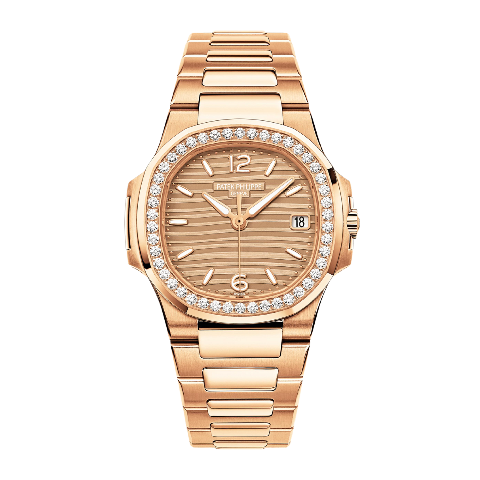 Nautilus Rose Gold Diamond Pink Dial 32mm Product Image