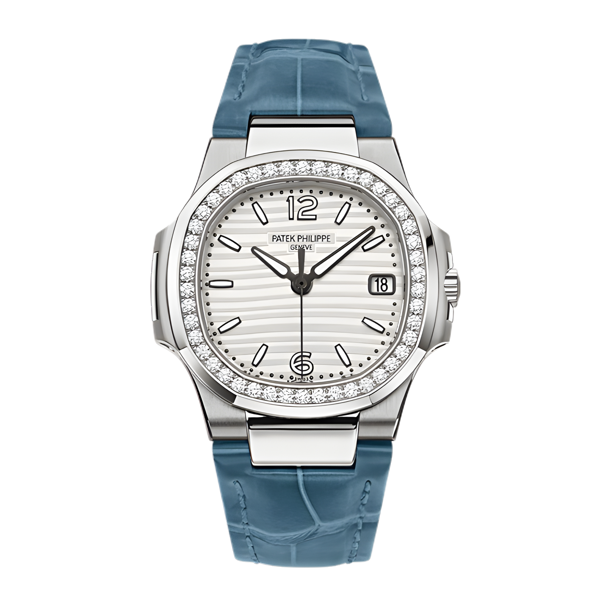 Nautilus White Gold Diamond White Dial 32mm Product Image