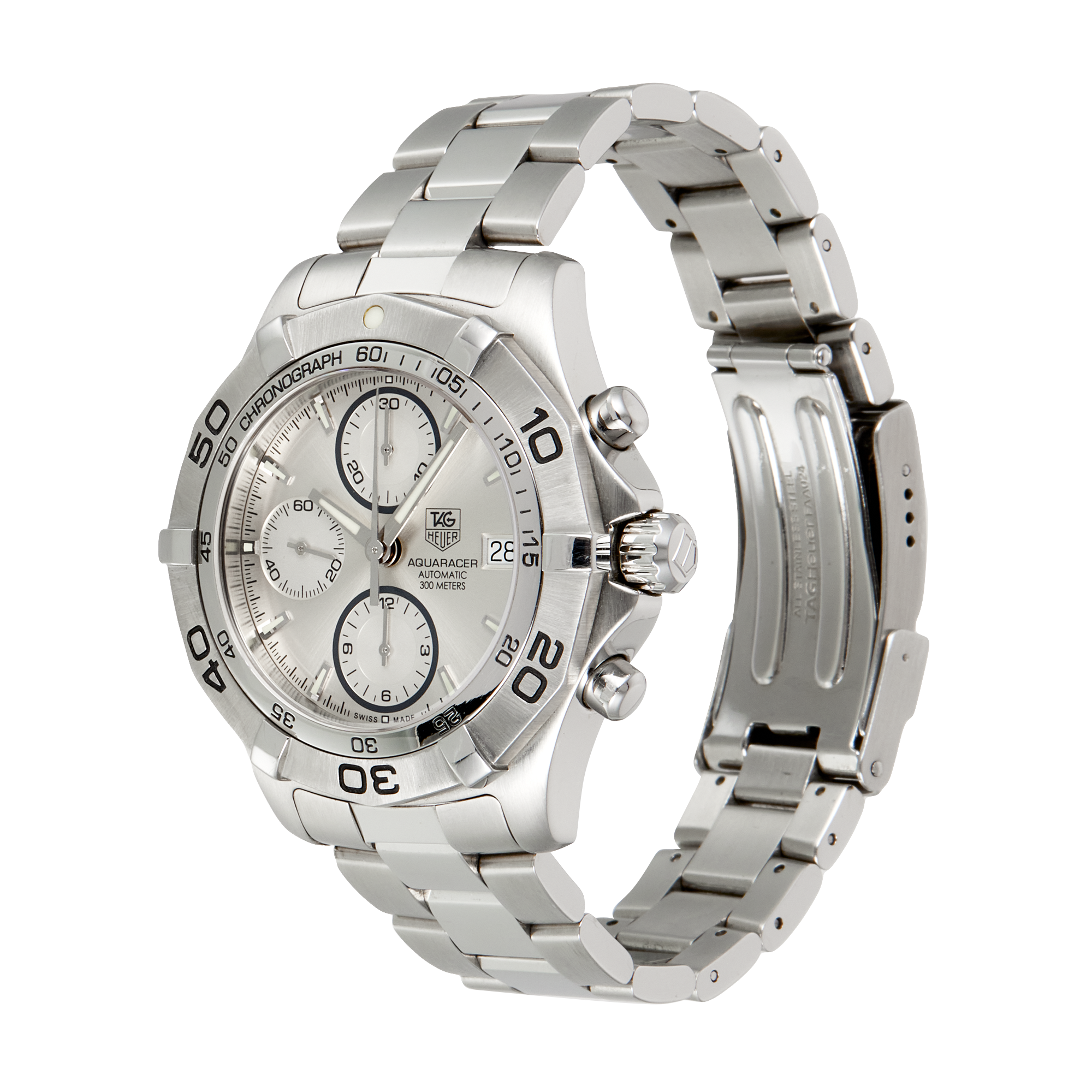 Aquaracer Chronograph Steel White Dial 41mm Product Image 8