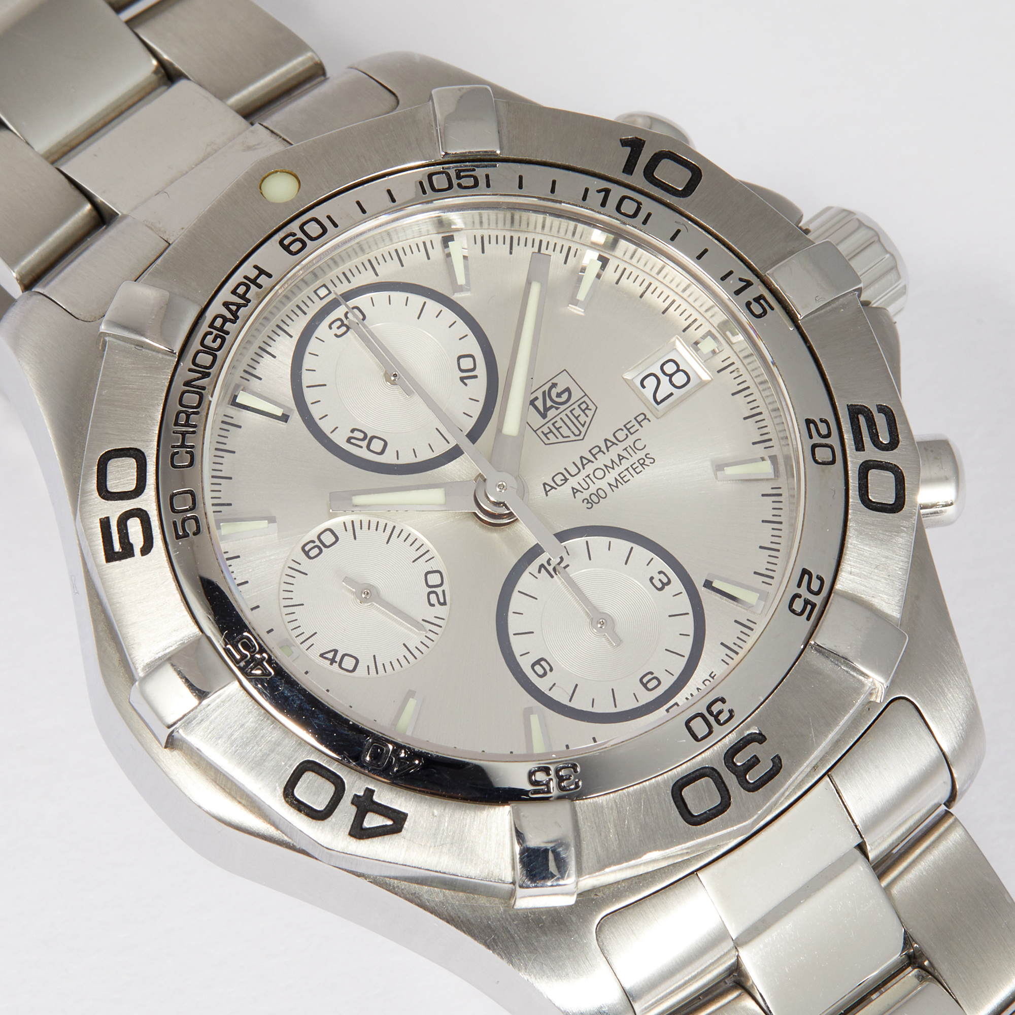 Aquaracer Chronograph Steel White Dial 41mm Product Image 4