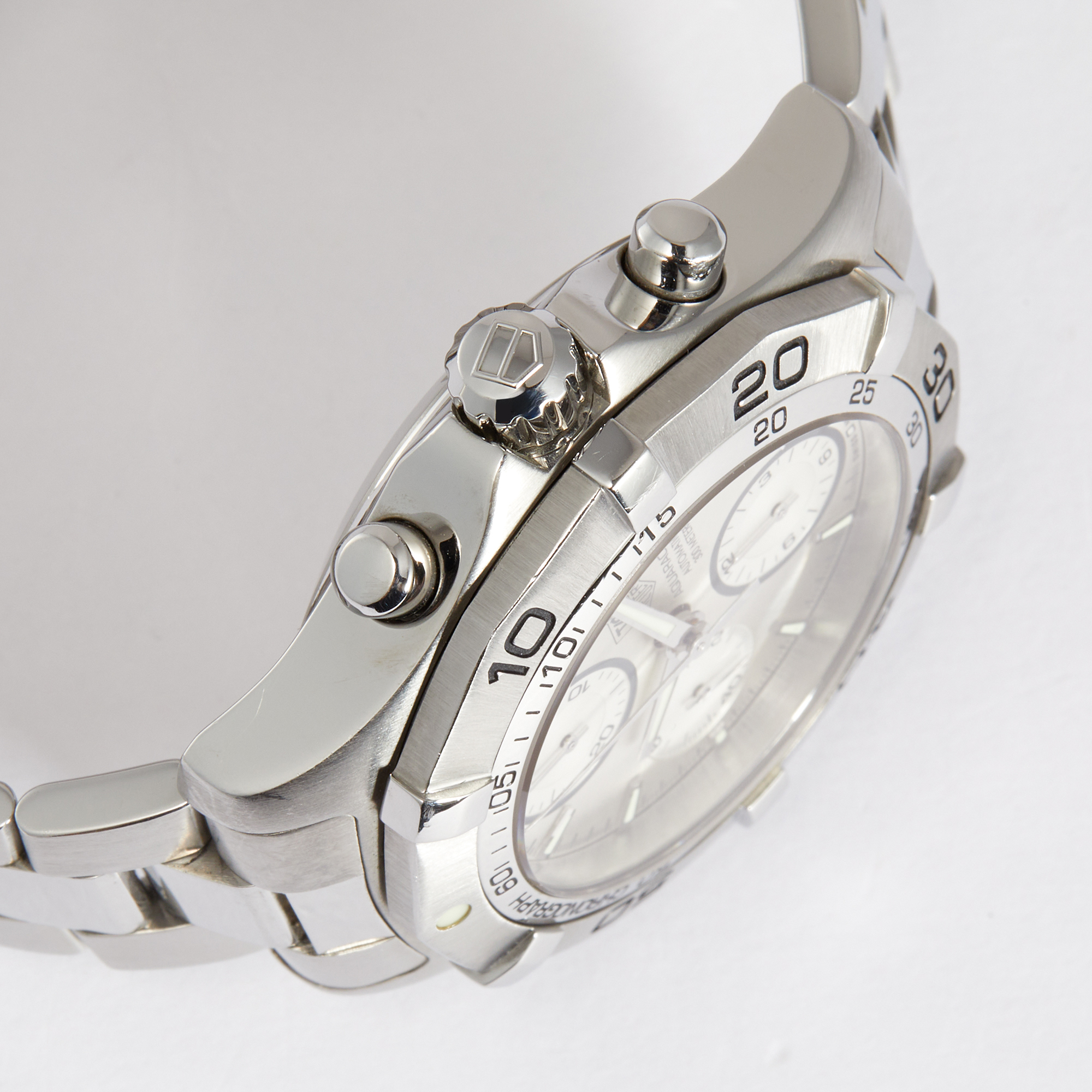 Aquaracer Chronograph Steel White Dial 41mm Product Image 10