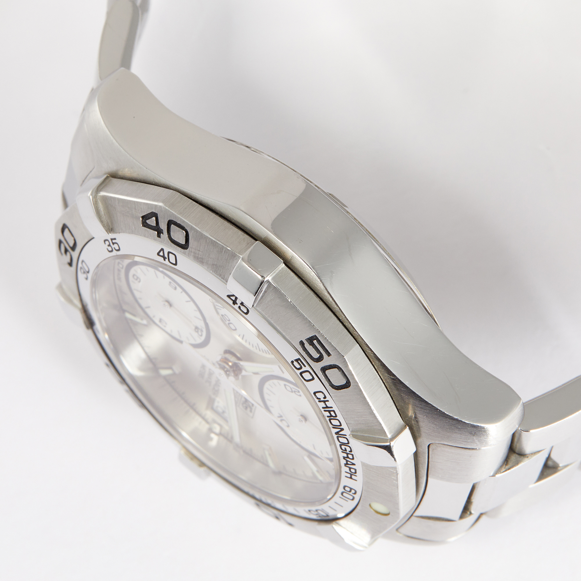 Aquaracer Chronograph Steel White Dial 41mm Product Image 15