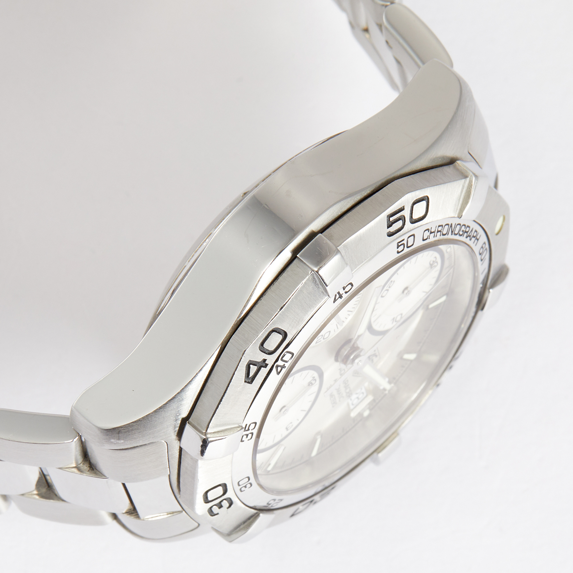 Aquaracer Chronograph Steel White Dial 41mm Product Image 12