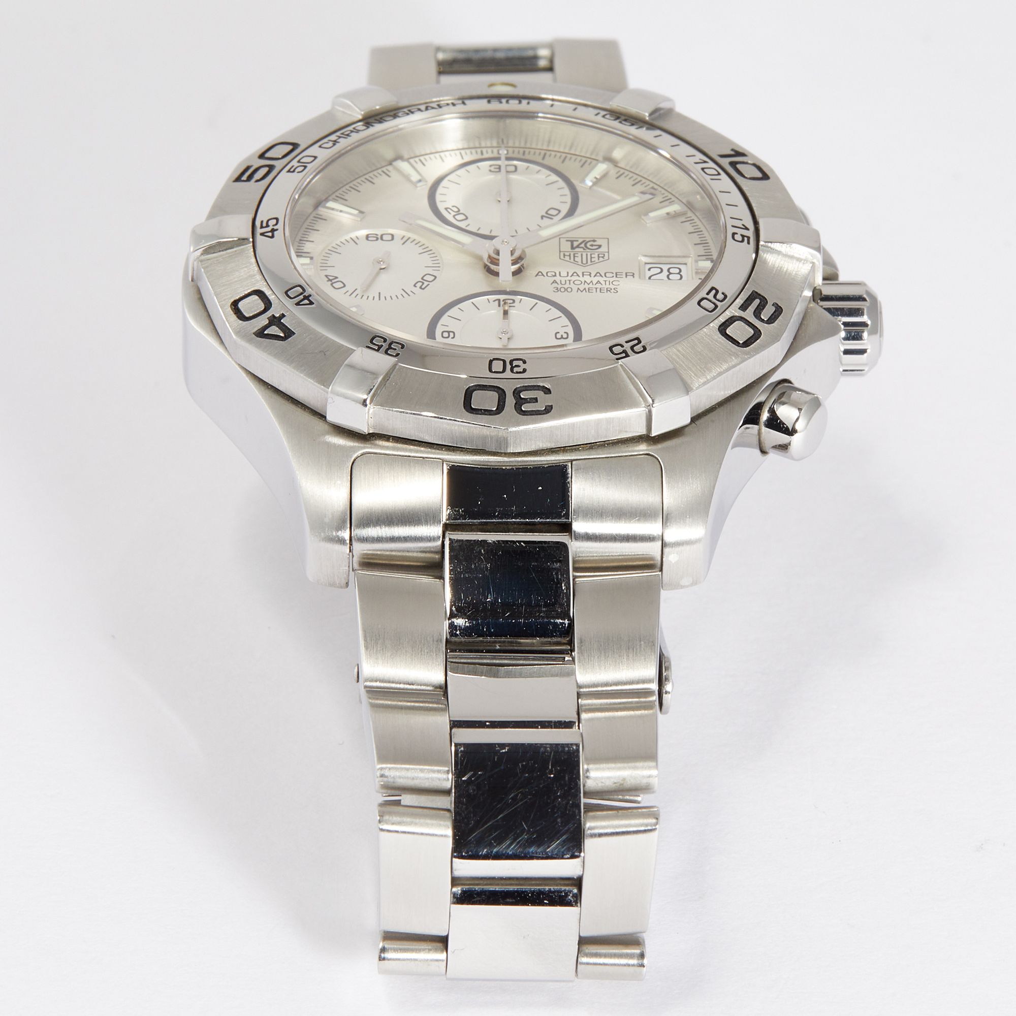 Aquaracer Chronograph Steel White Dial 41mm Product Image 5
