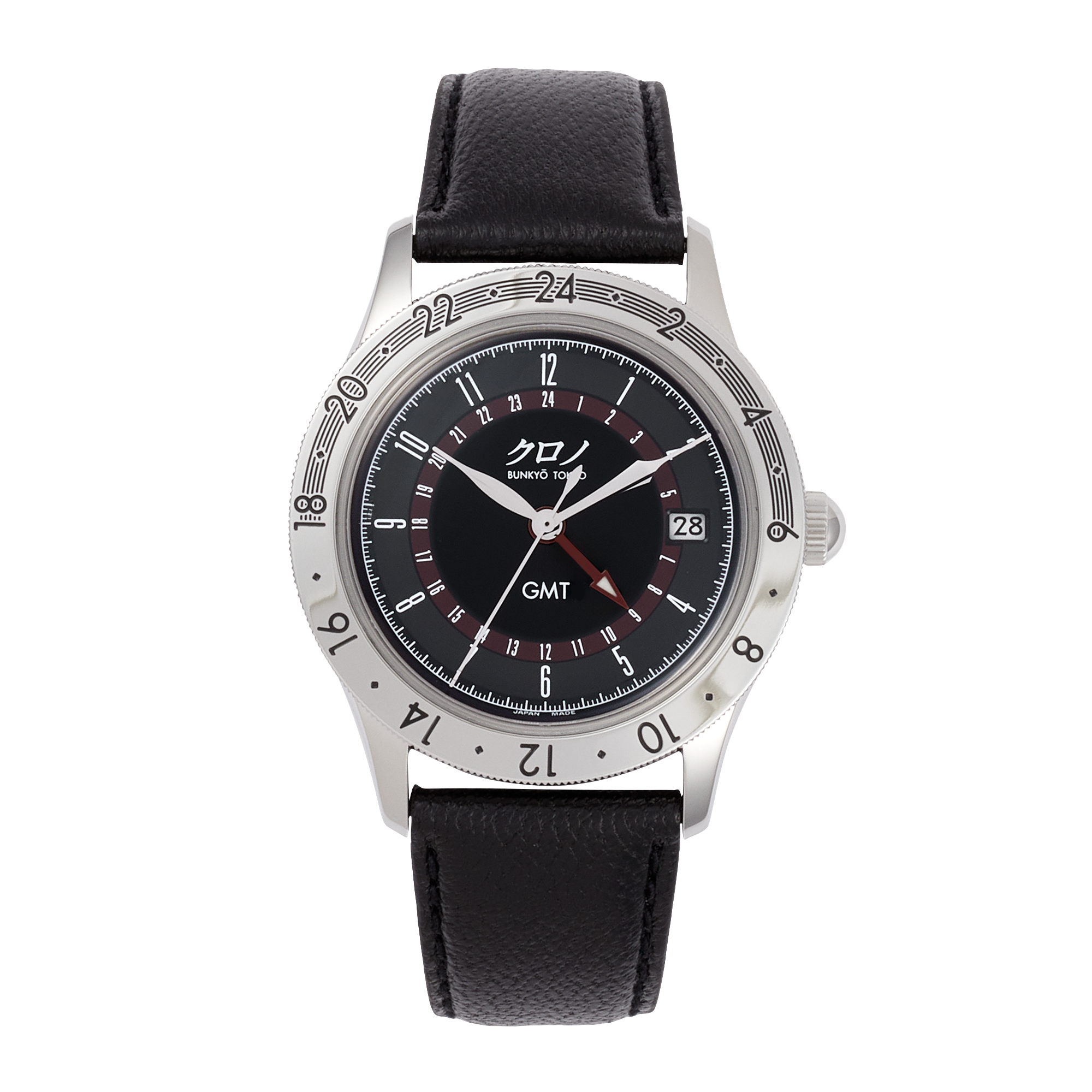 GMT 1 Steel Black Dial 38mm Product Image