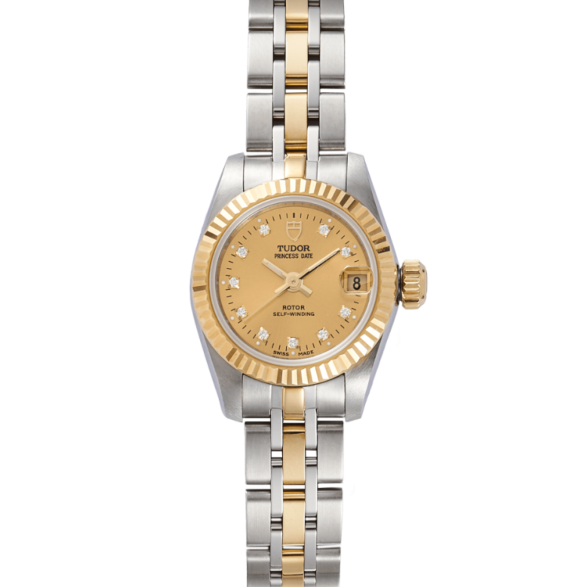 Tudor Princess Date Yellow Gold & Steel Gold Dial 22mm M92513-0011