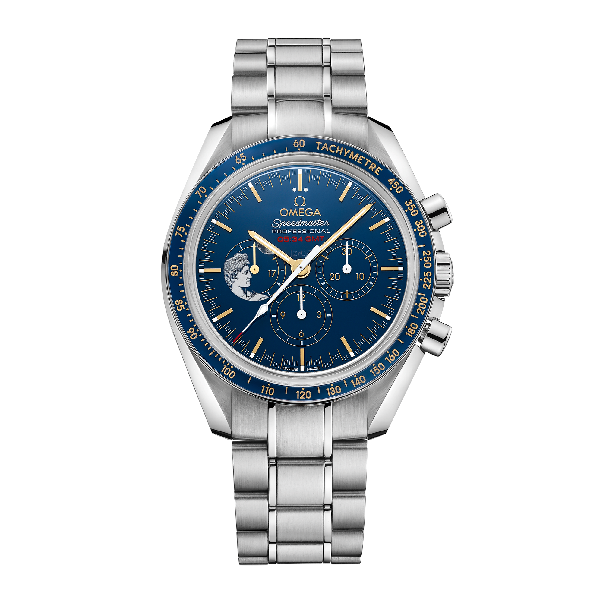 Speedmaster Professional Moonwatch Apollo 17 "45th Anniversary" Steel Blue Dial 42mm Product Image
